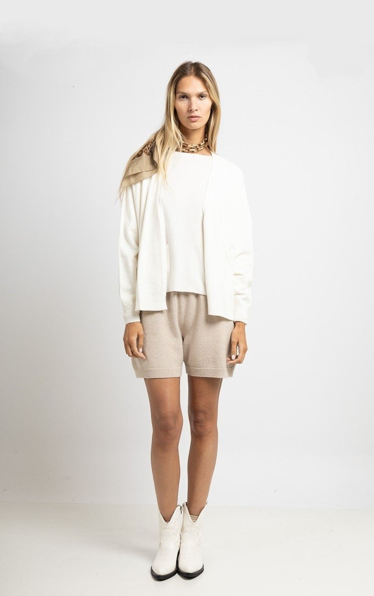 Gilet court en maille sans couture