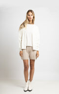 Gilet court en maille sans couture