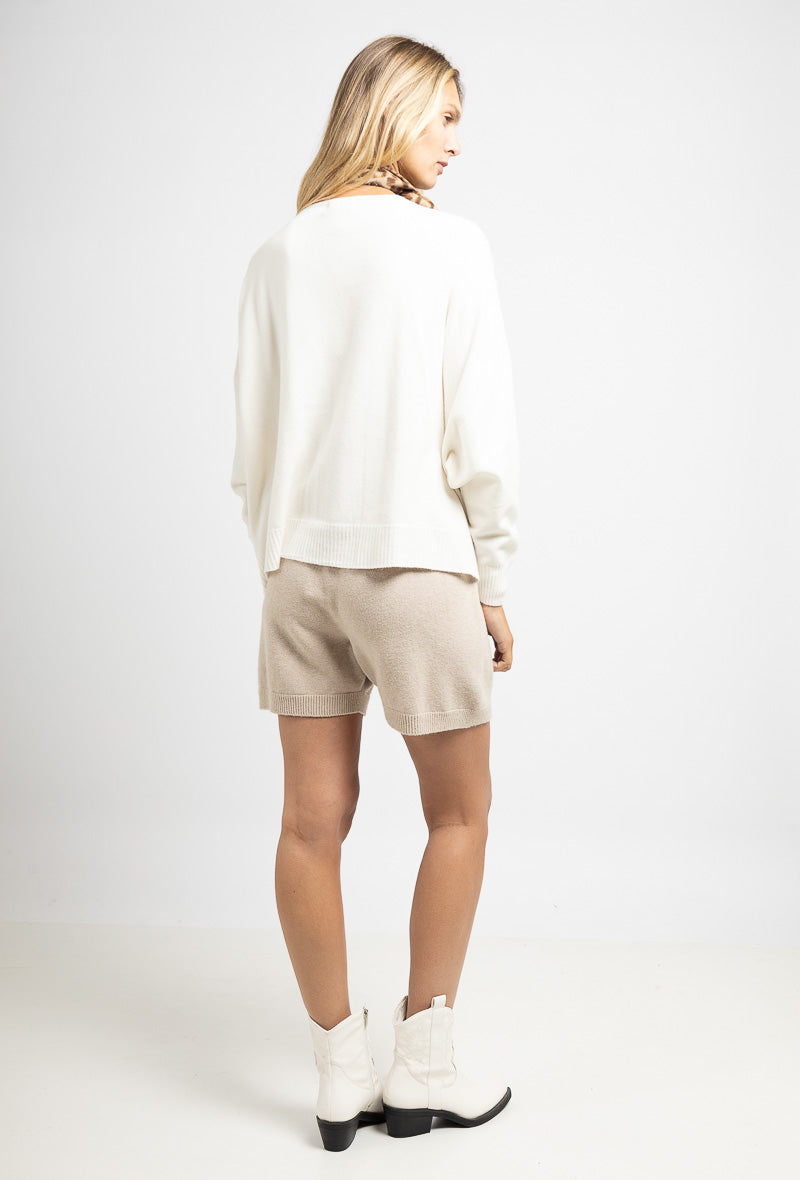 Gilet court en maille sans couture