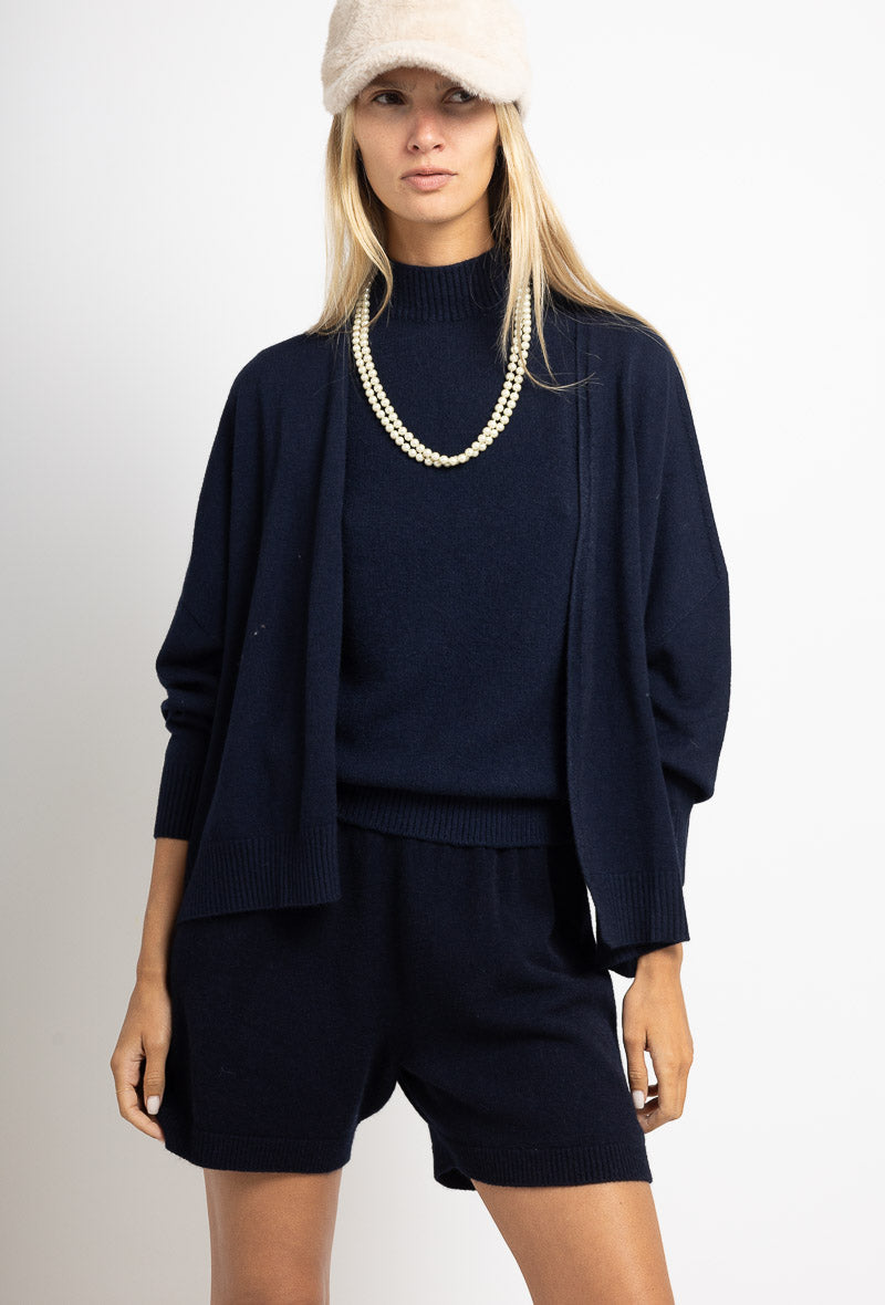 Gilet court en maille sans couture