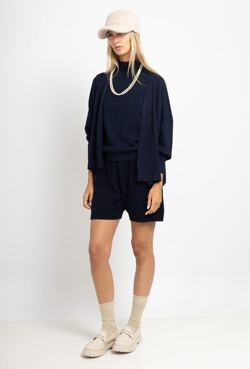 Gilet court en maille sans couture