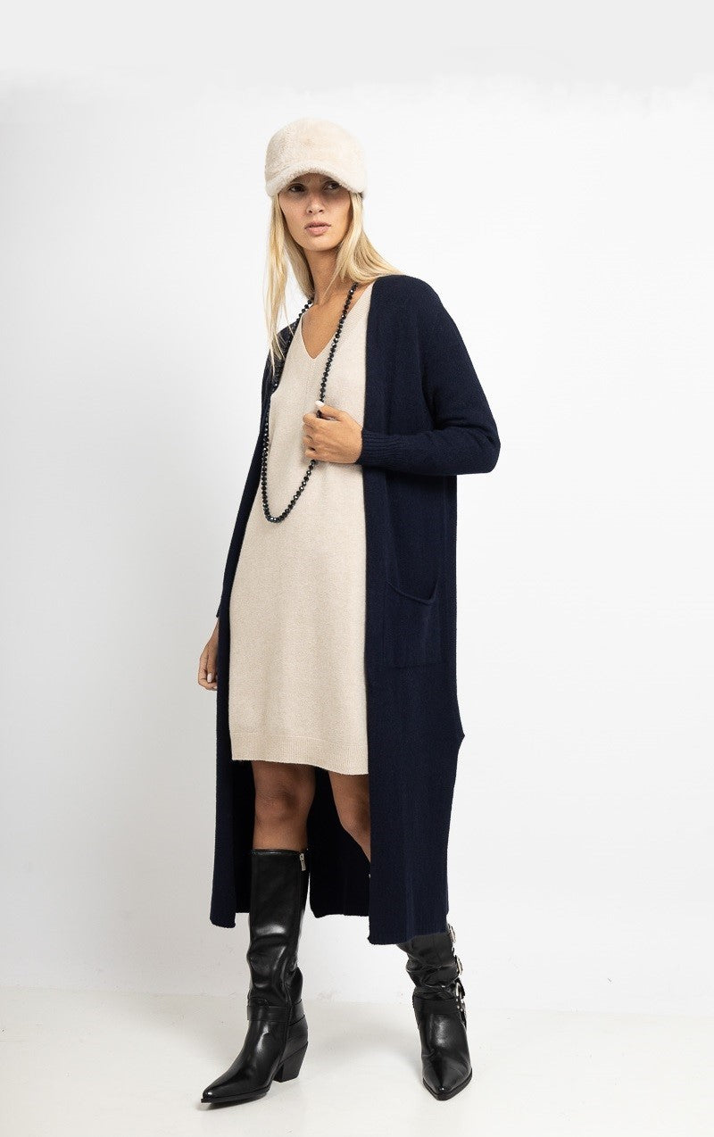Cardigan long en maille