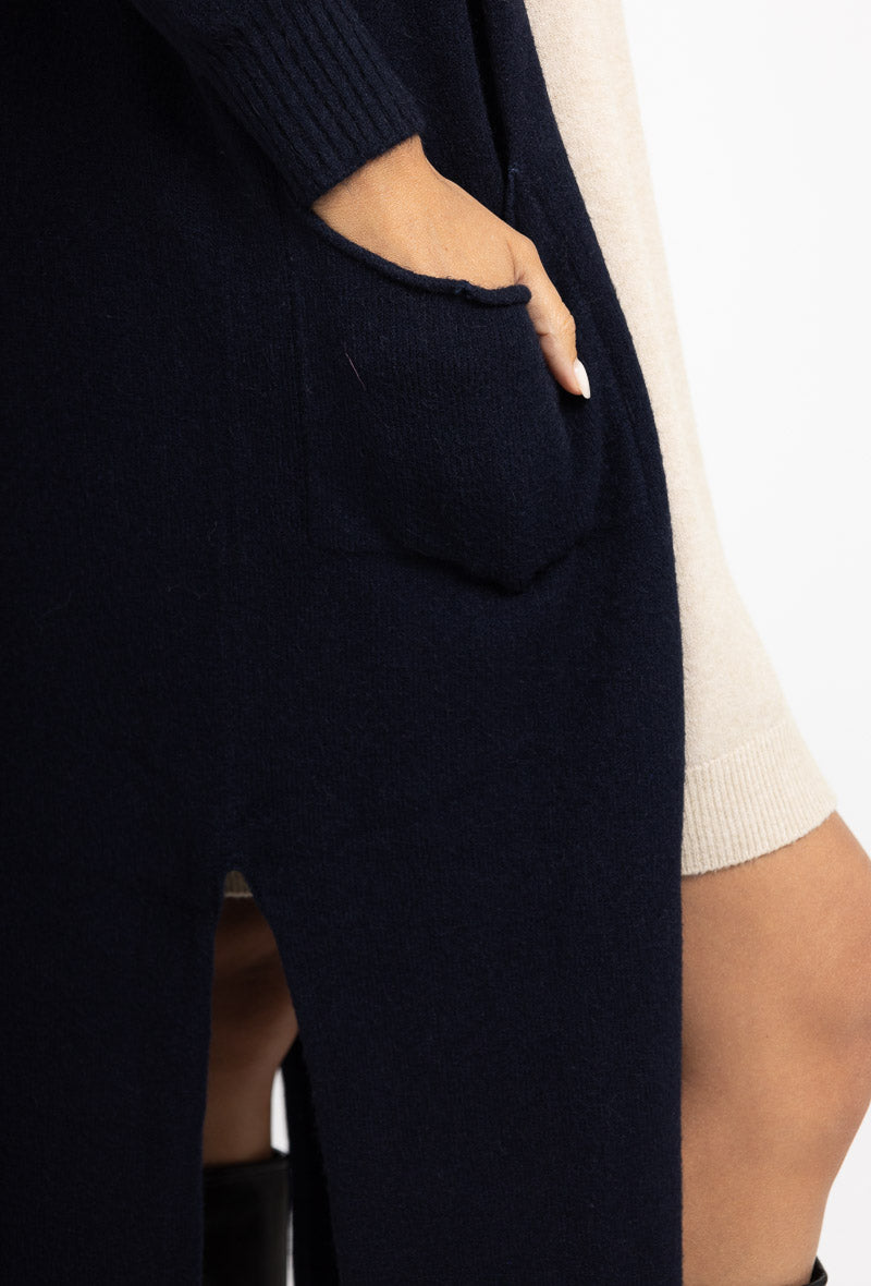 Cardigan long en maille