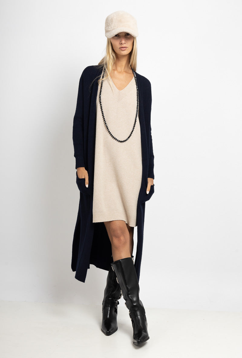 Cardigan long en maille