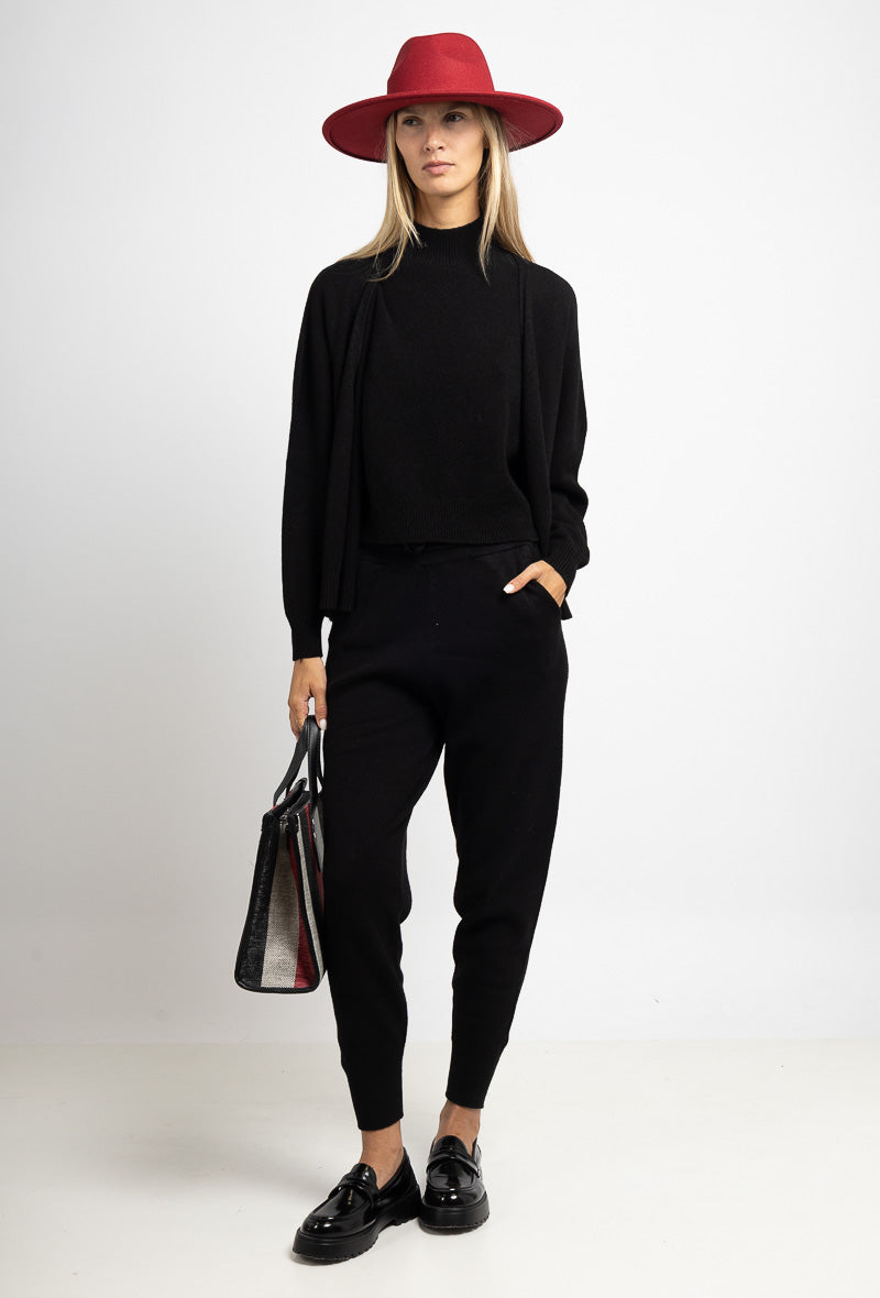 Gilet court en maille sans couture