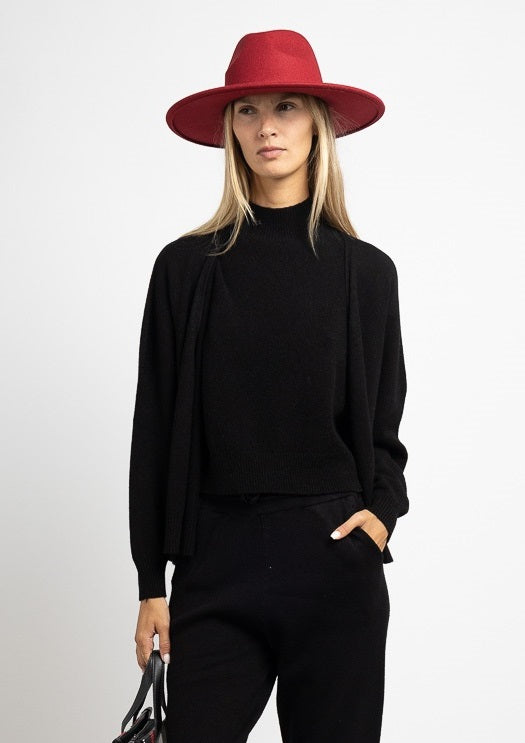 Gilet court en maille sans couture