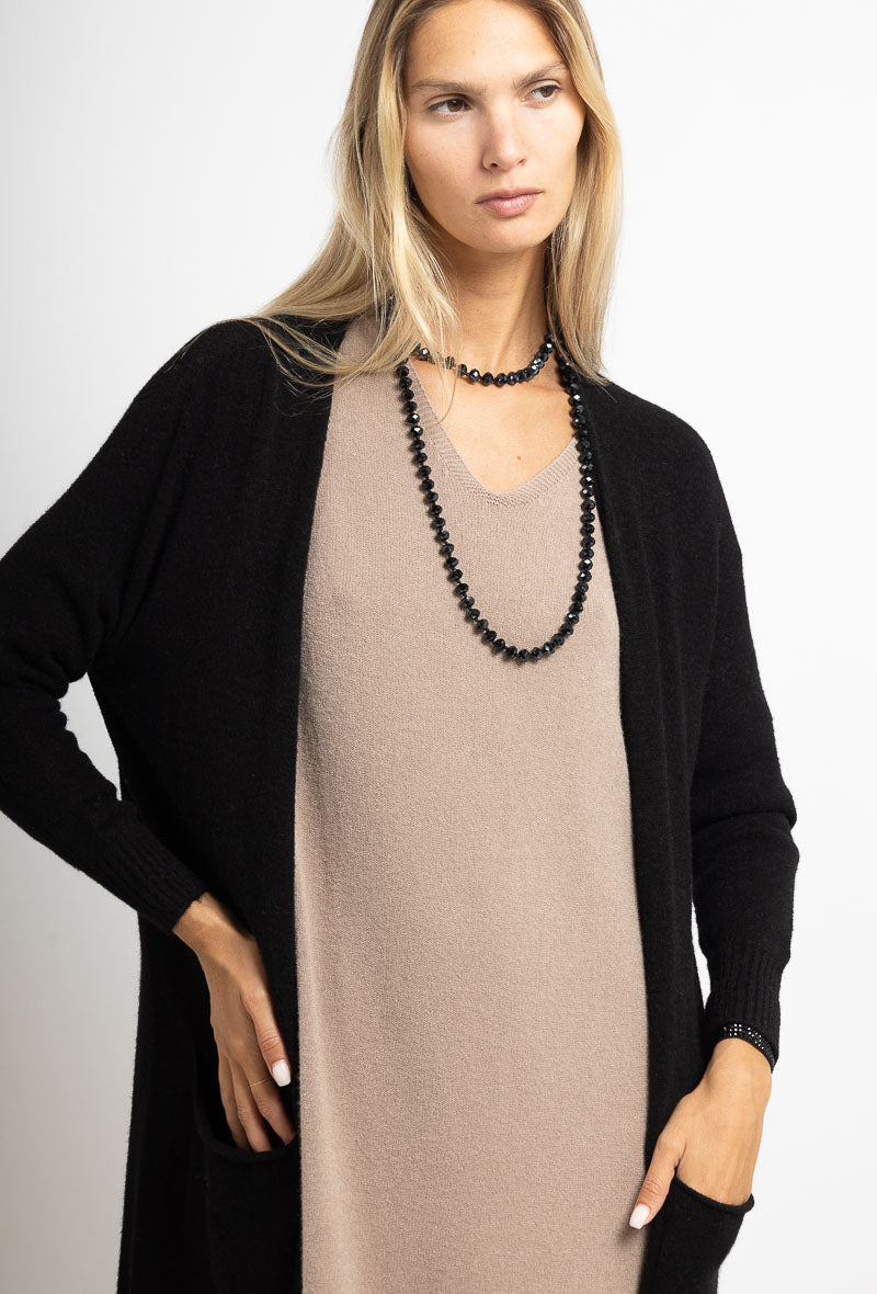 Cardigan long en maille
