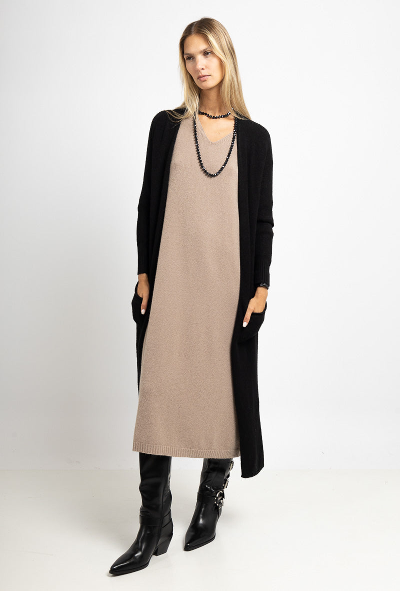 Cardigan long en maille