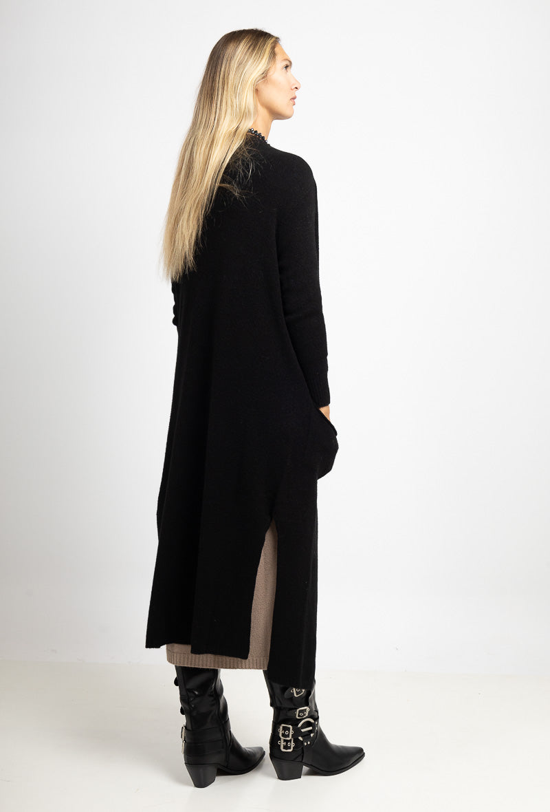 Cardigan long en maille