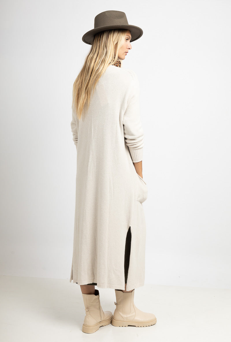 Cardigan long en maille