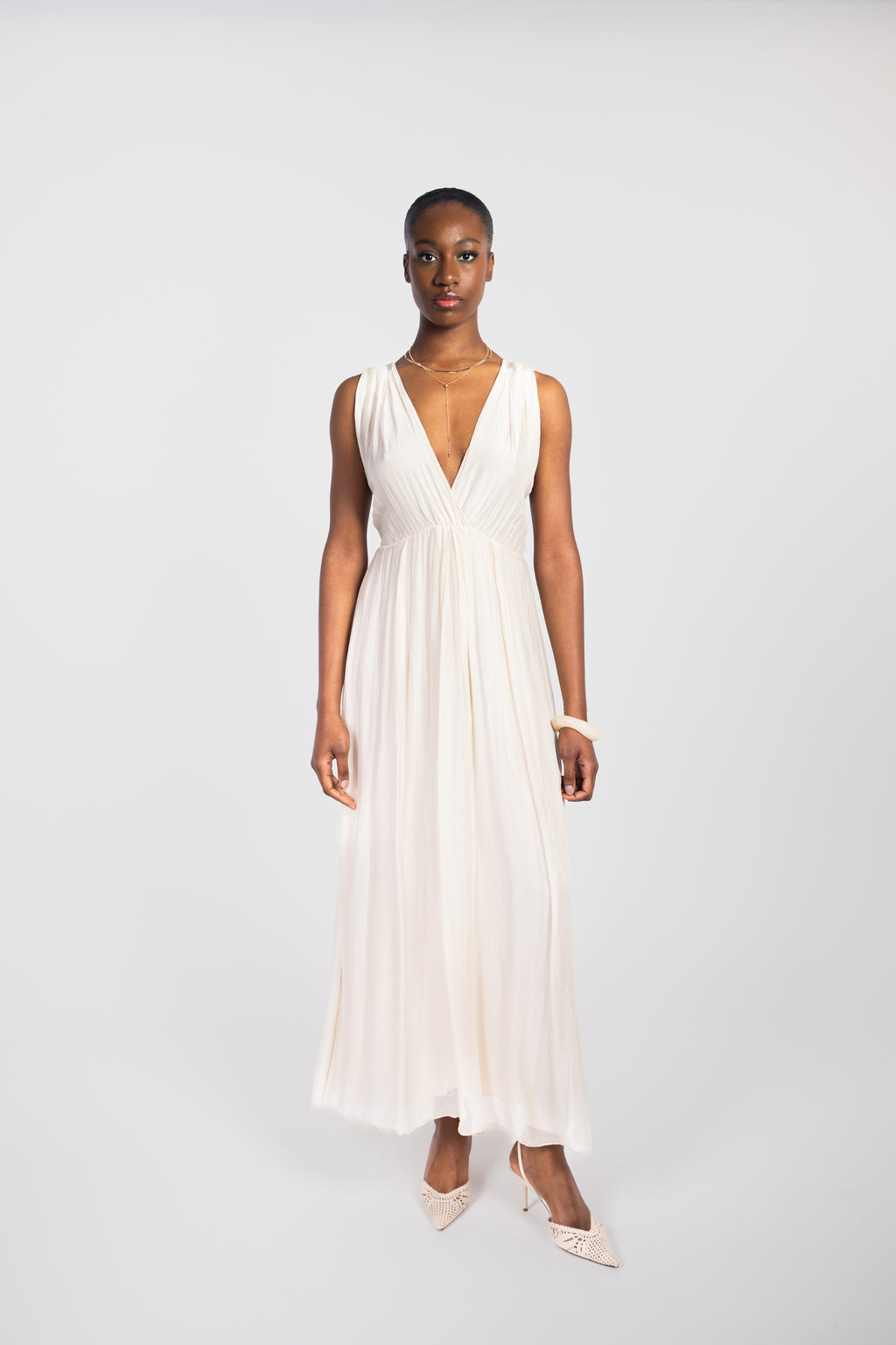 Robe longue avec détails