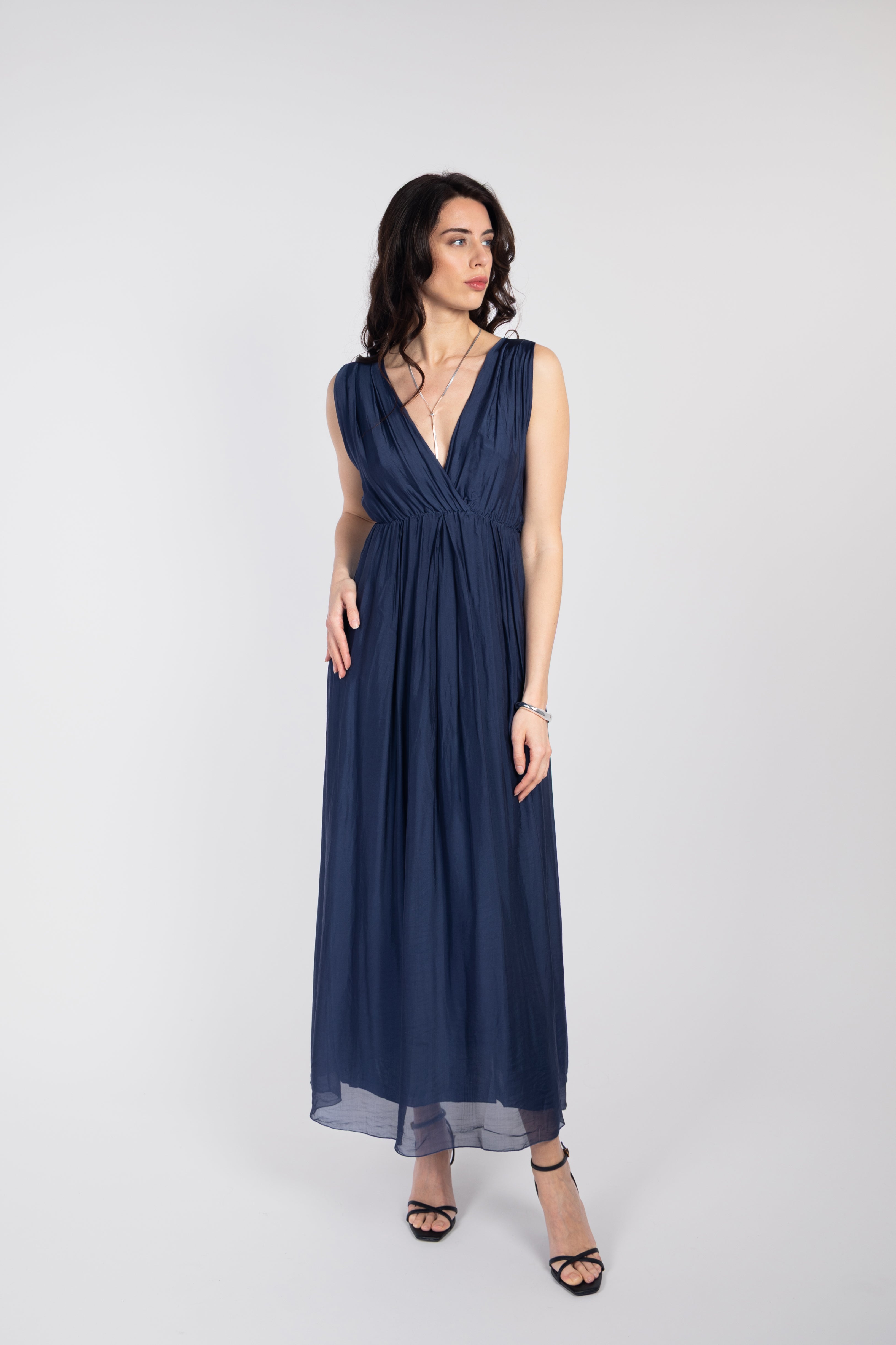 Long dress with detailing