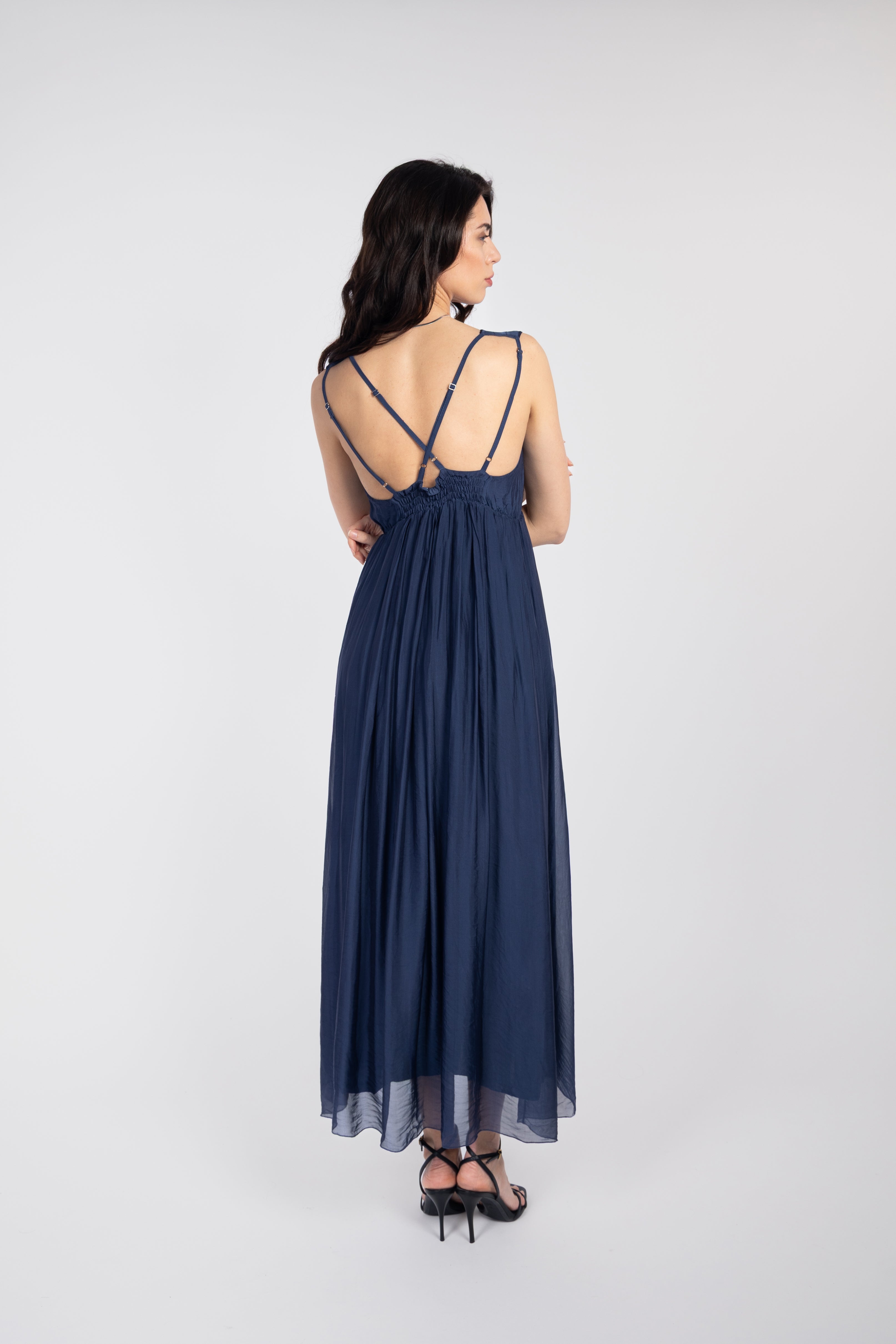 Long dress with detailing