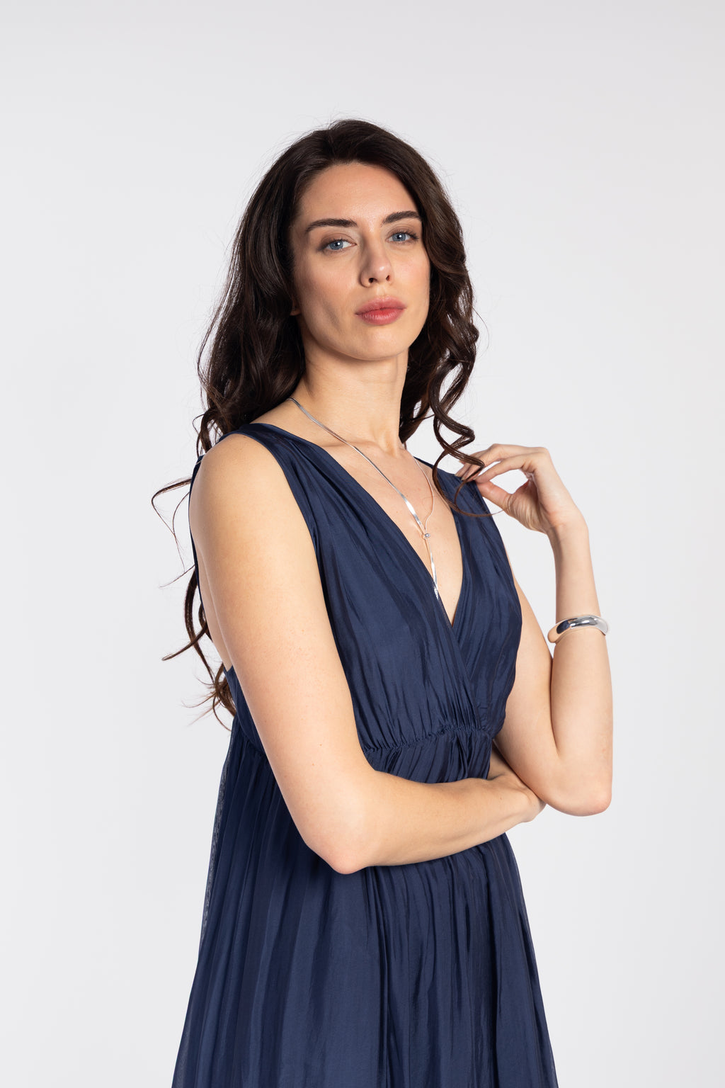 Robe longue avec détails