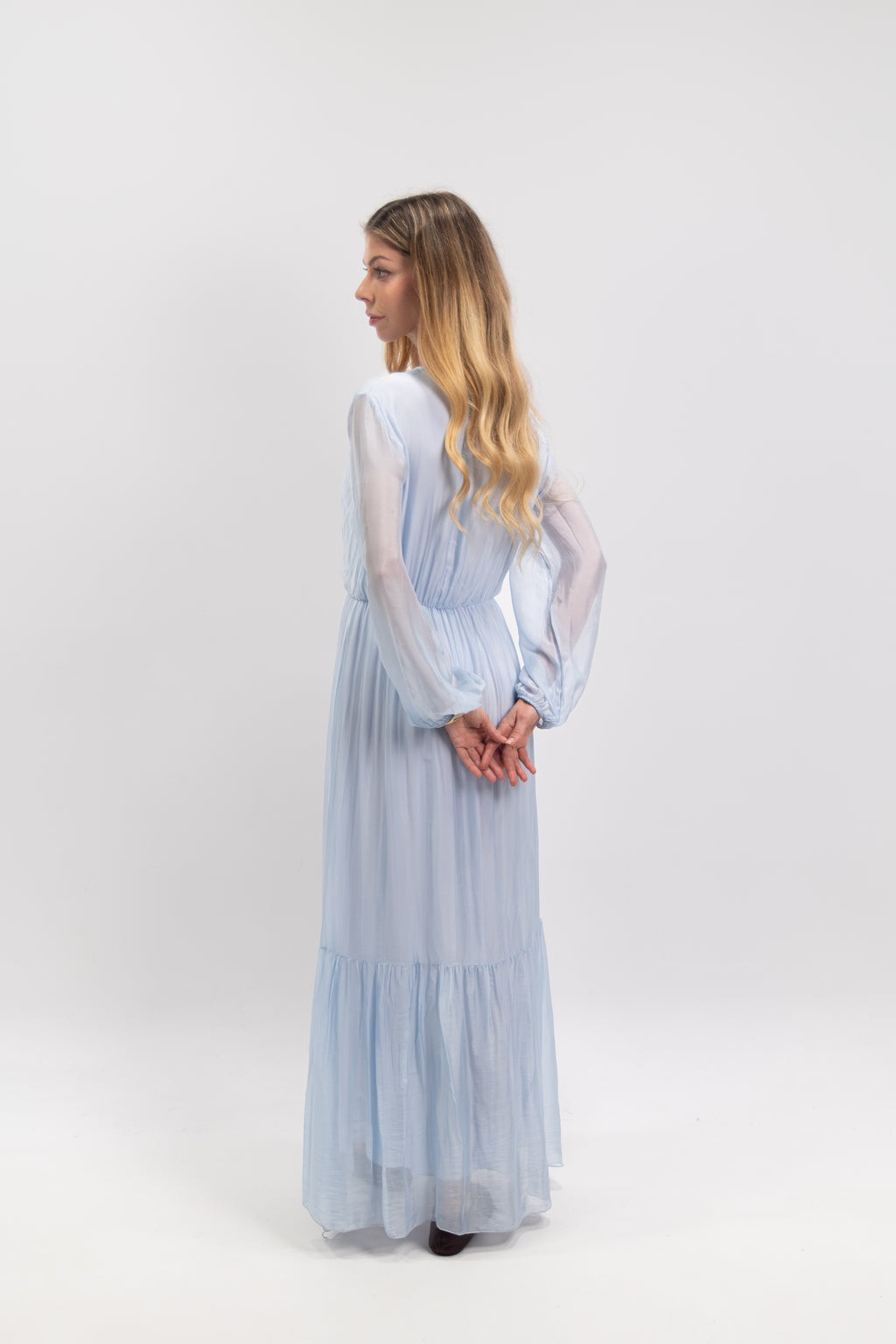 Long silk dress