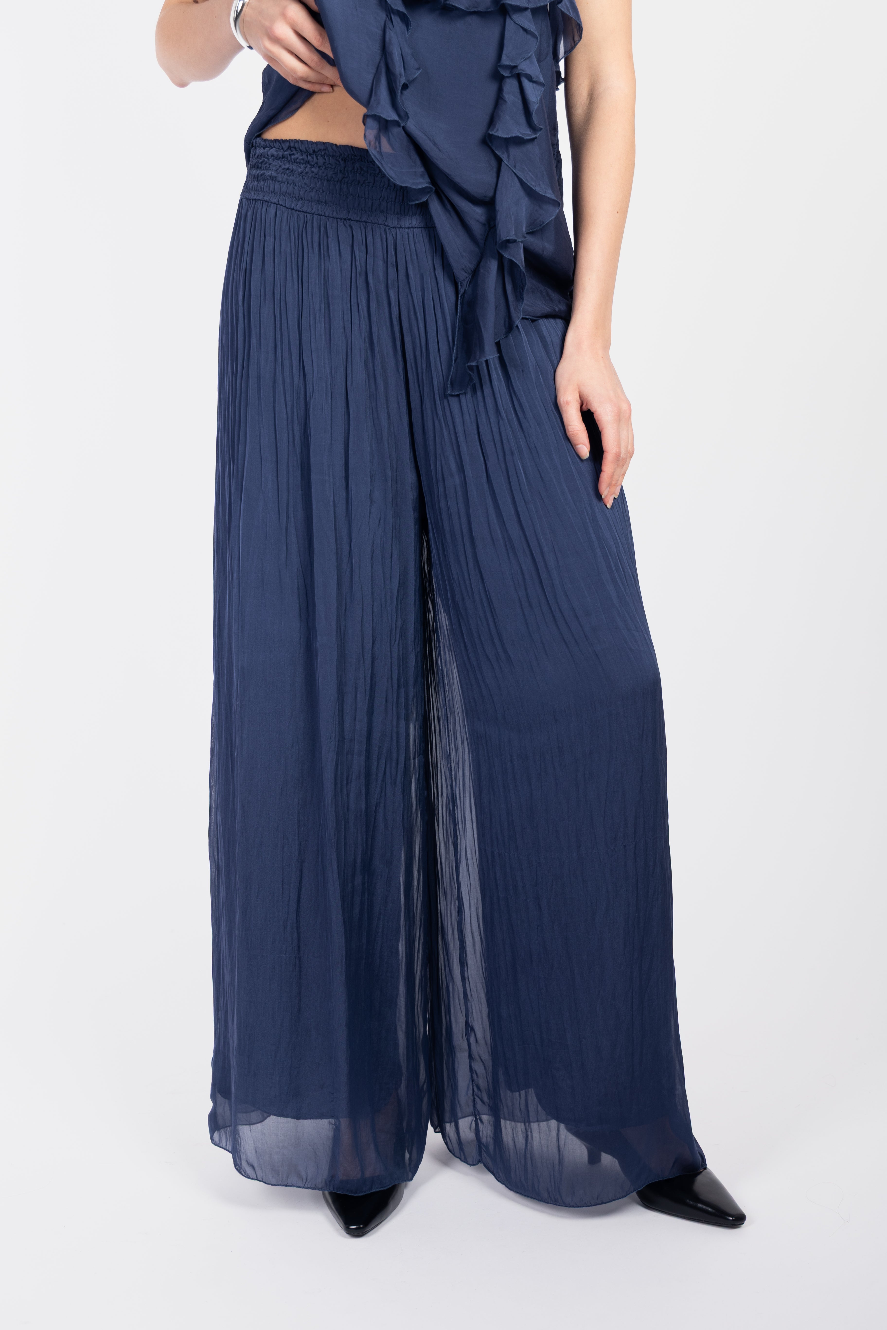 Silk trousers