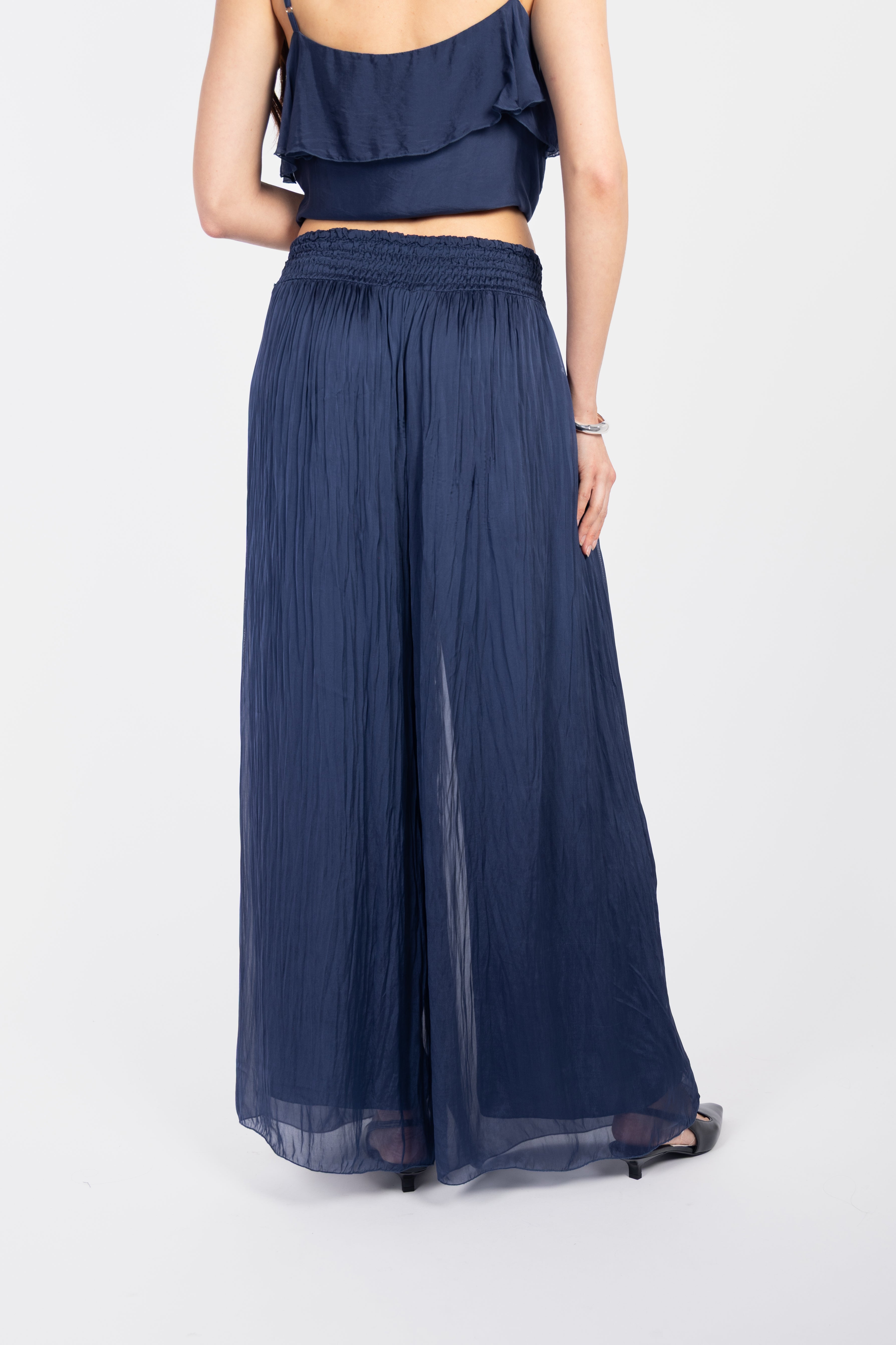 Silk trousers