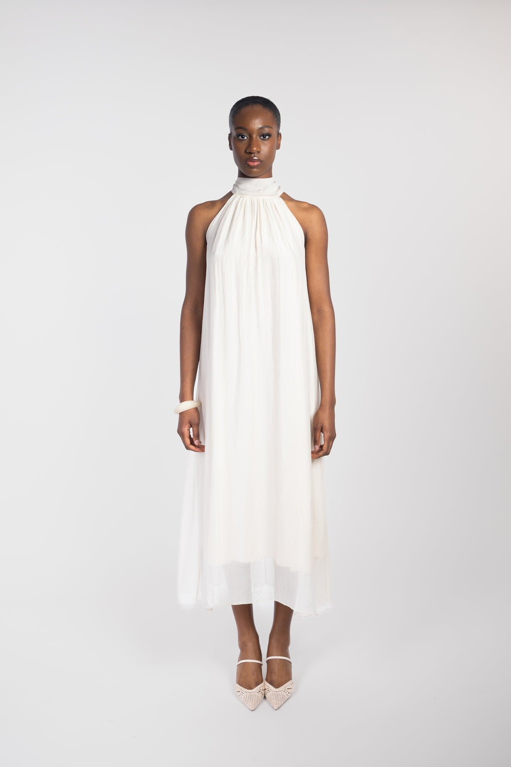 Long silk dress