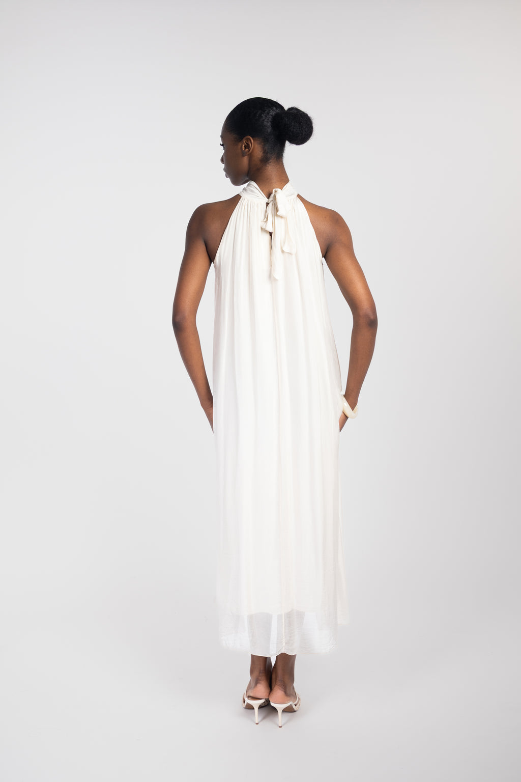 Long silk dress