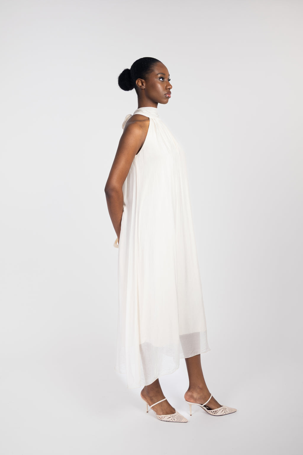Long silk dress