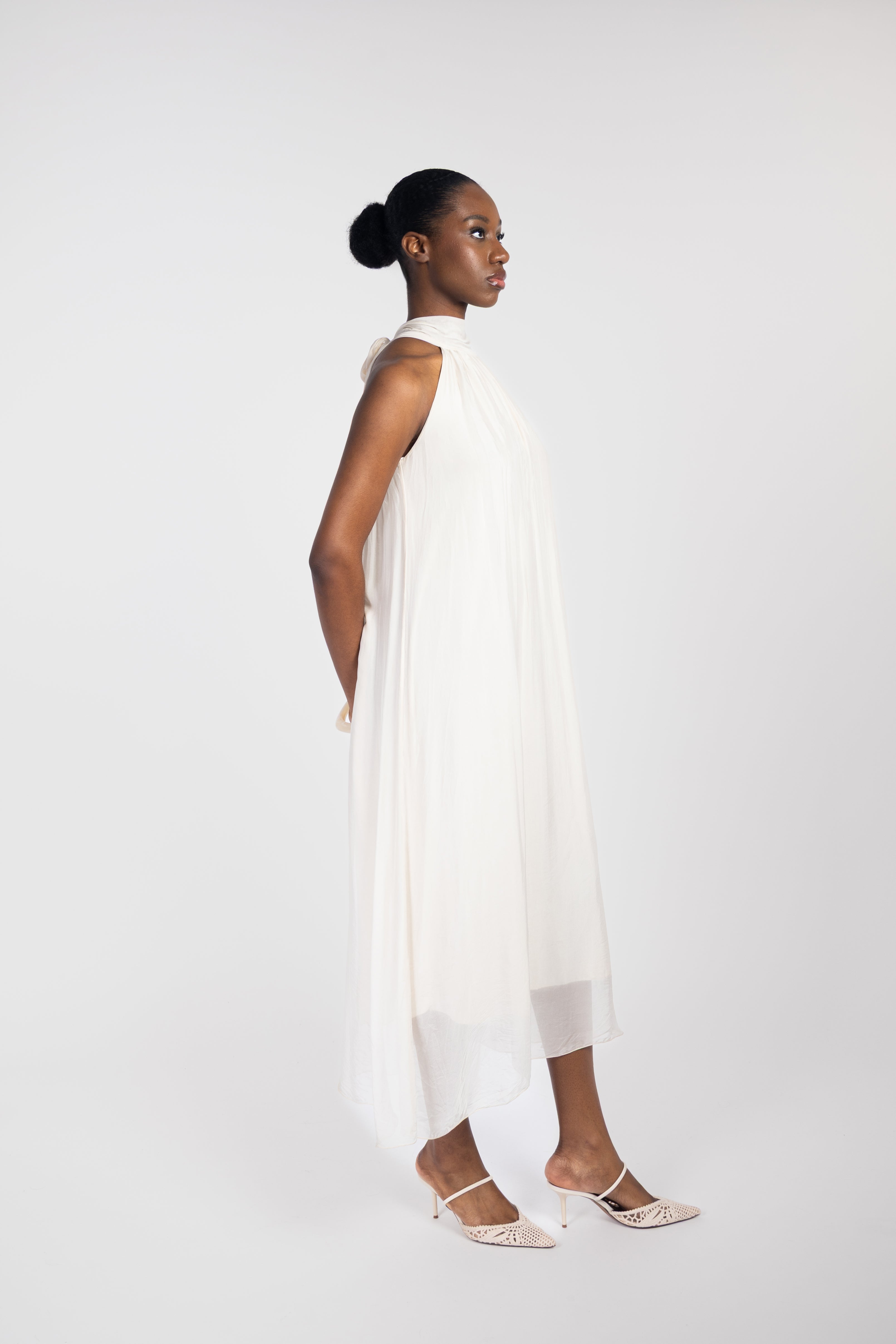 Long silk dress