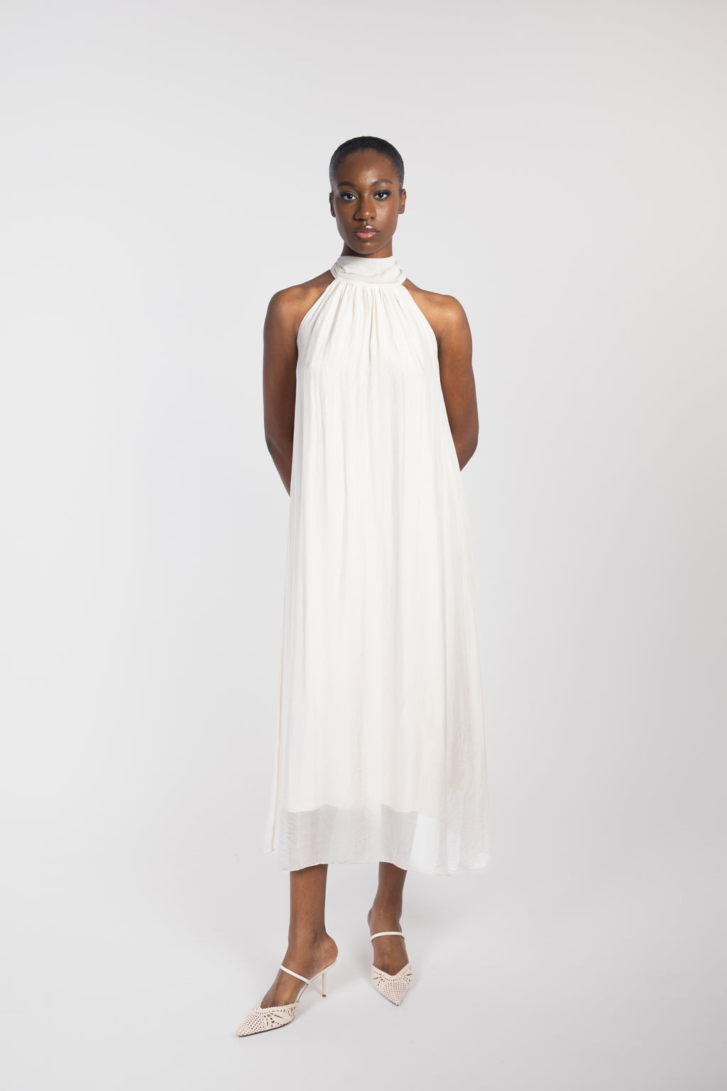 Long silk dress