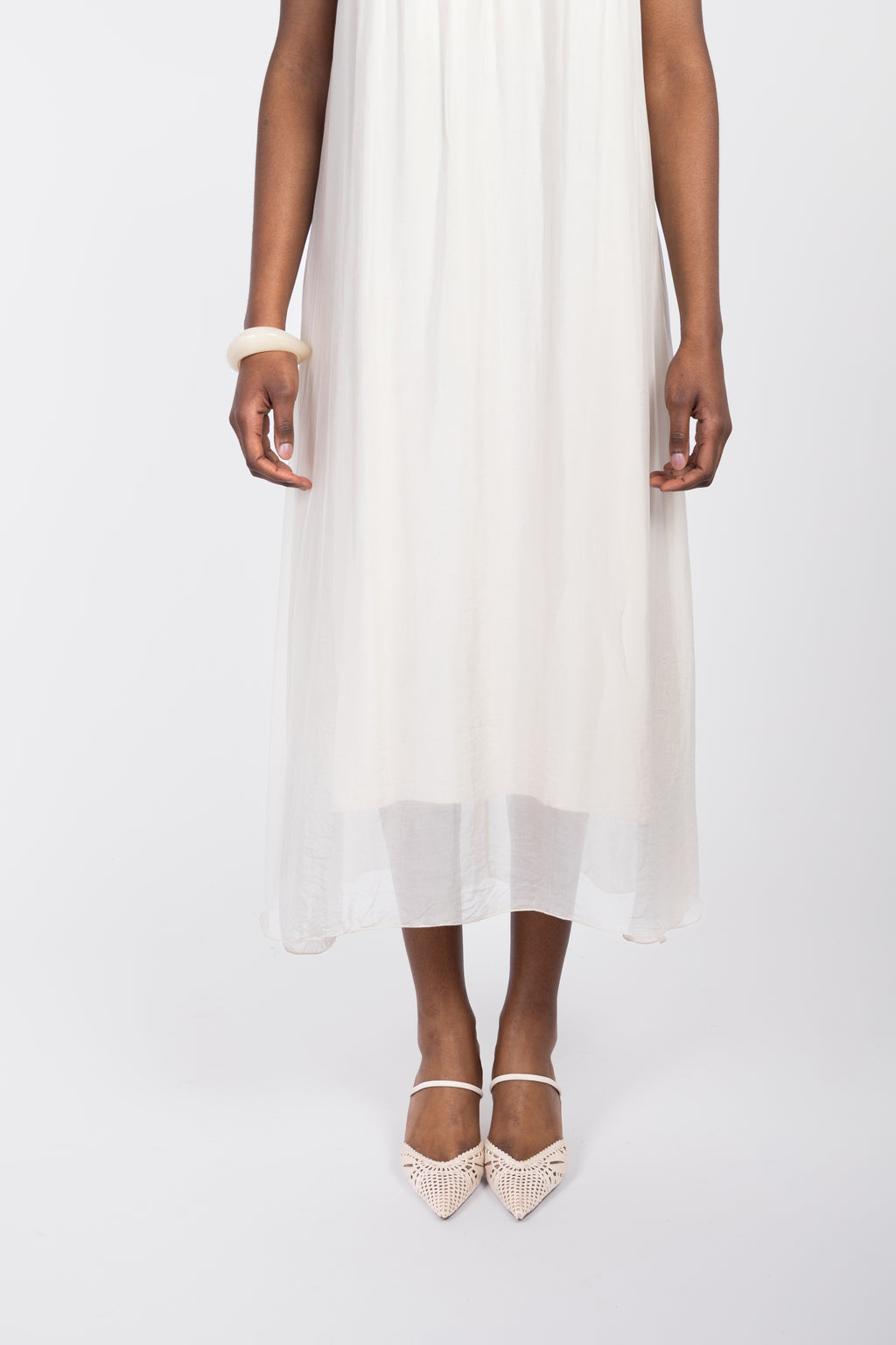 Long silk dress