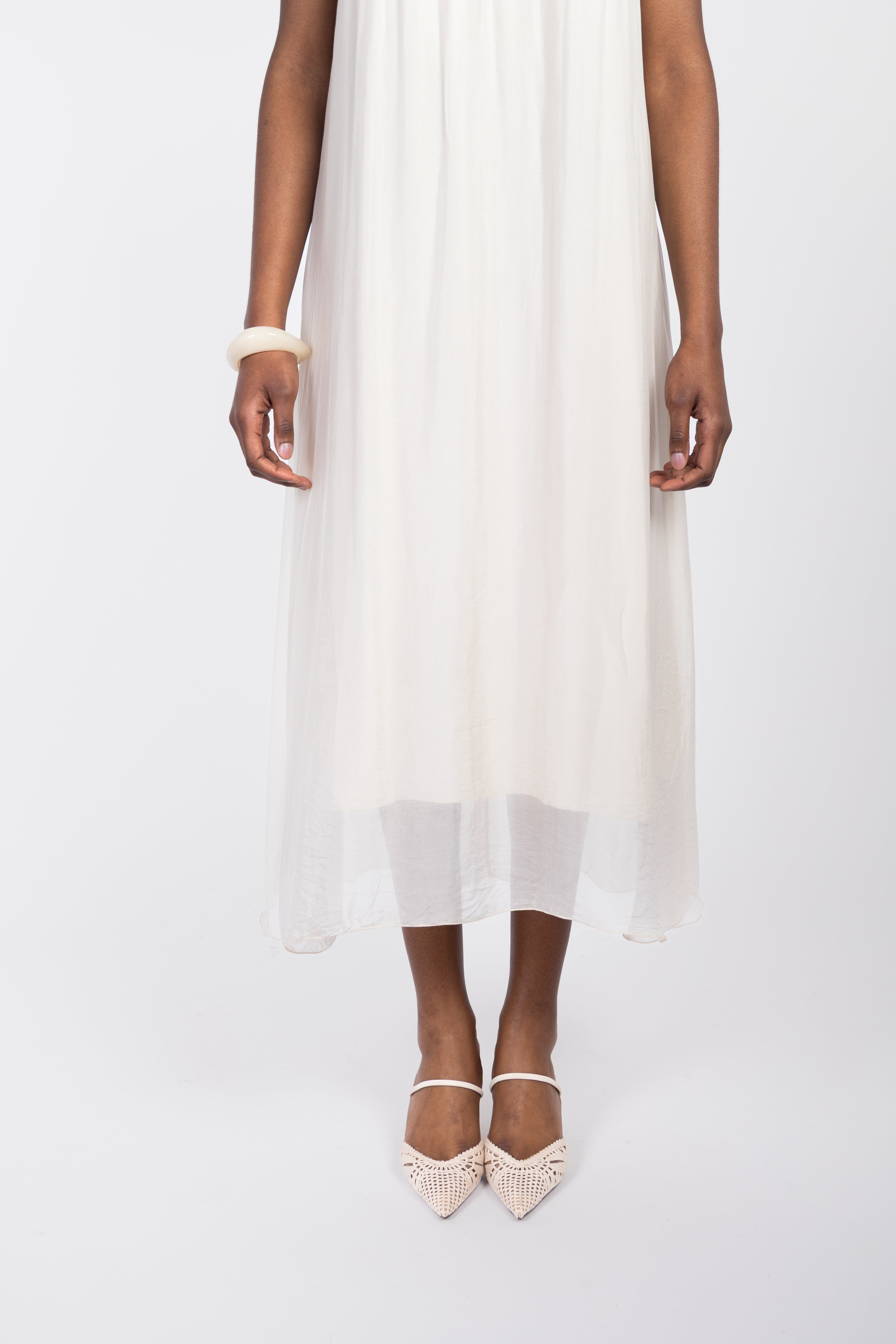 Long silk dress