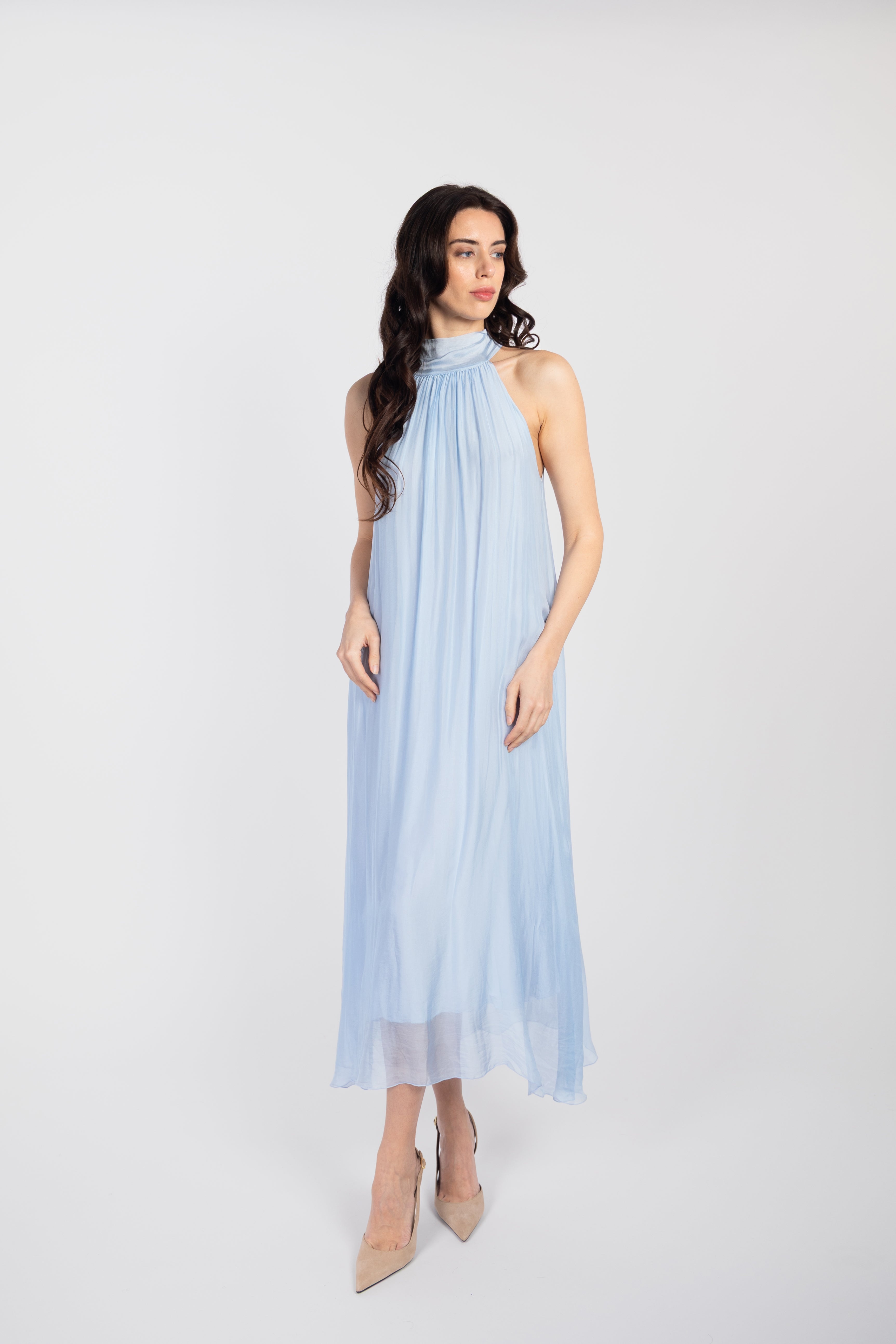 Long silk dress