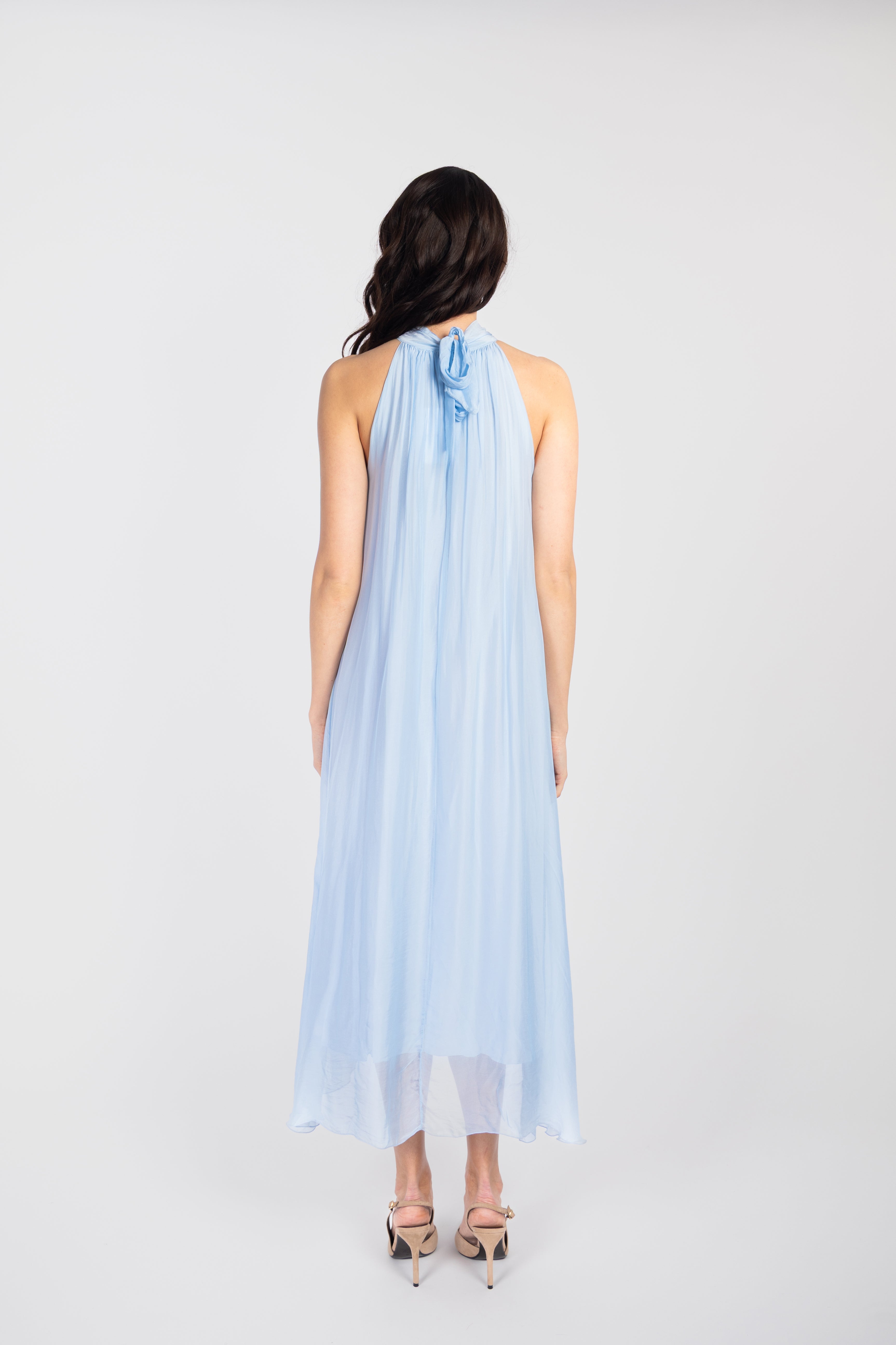 Long silk dress