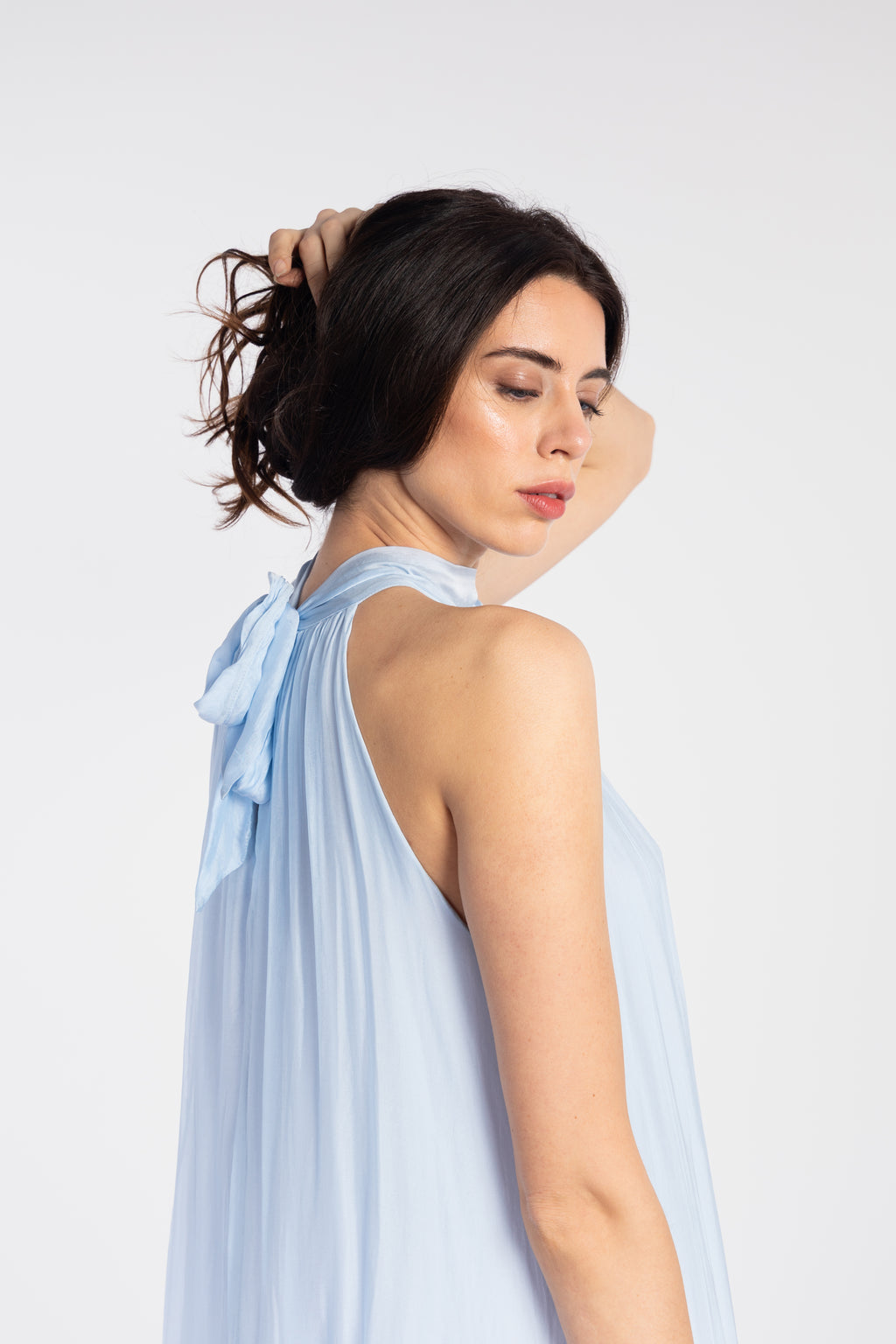 Long silk dress