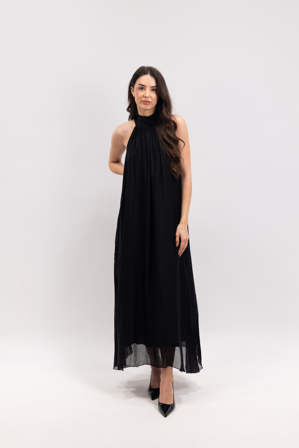 Long silk dress