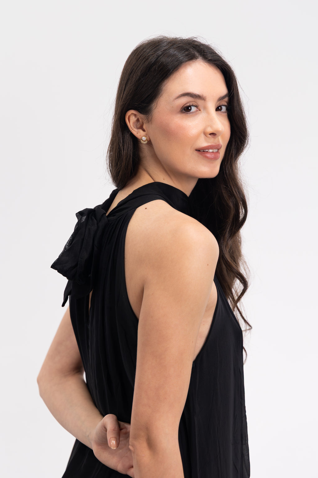 Long silk dress