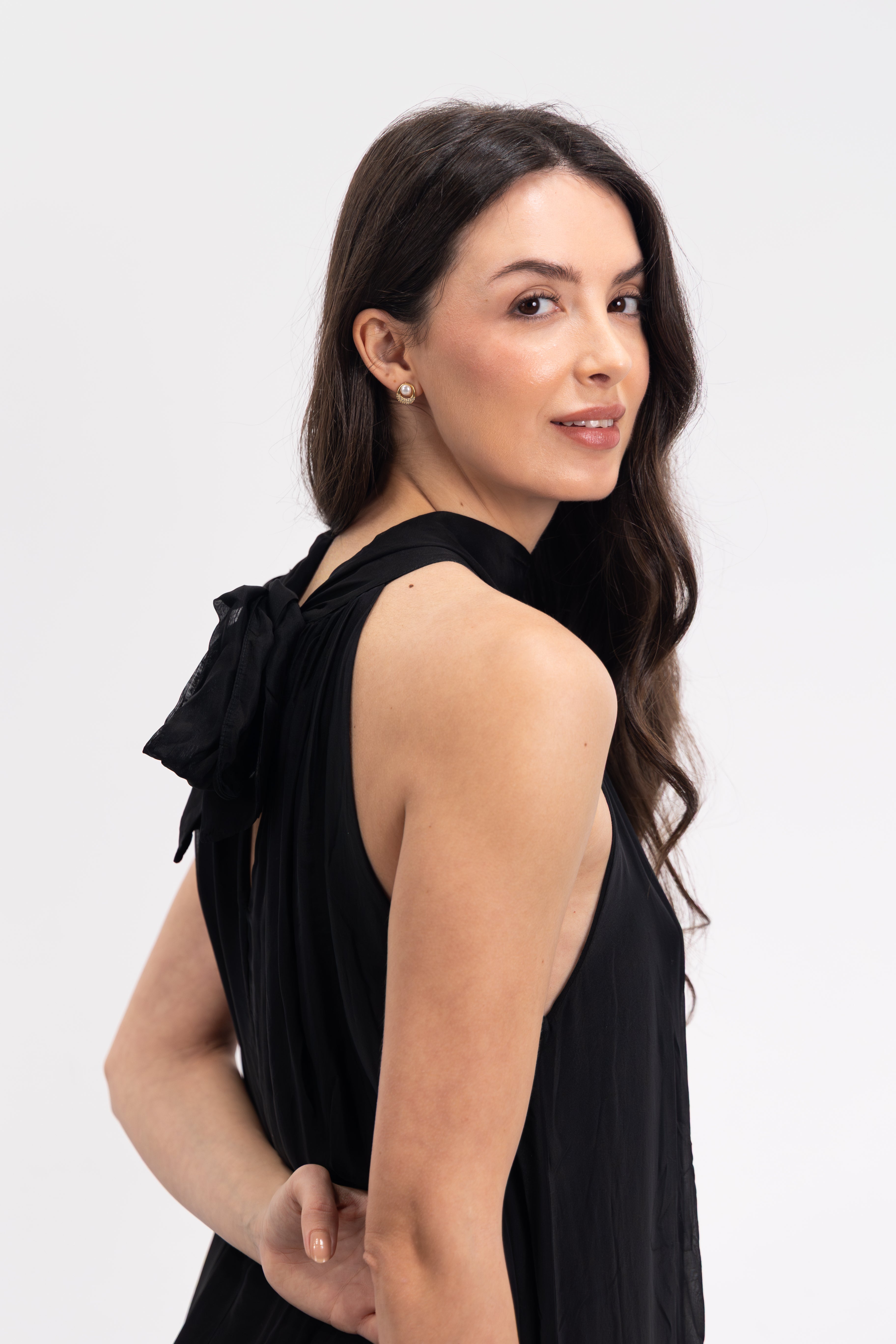Long silk dress