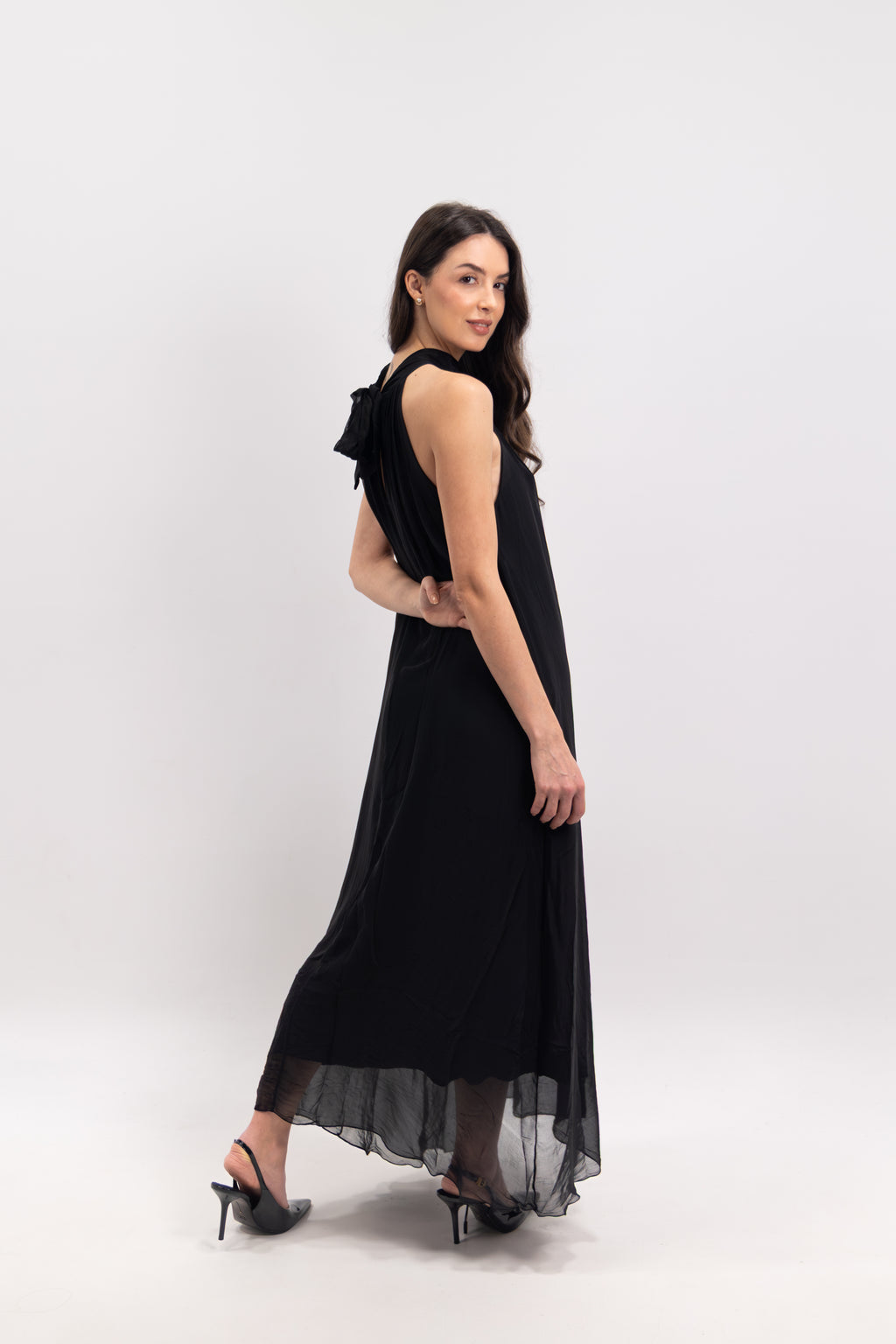 Long silk dress