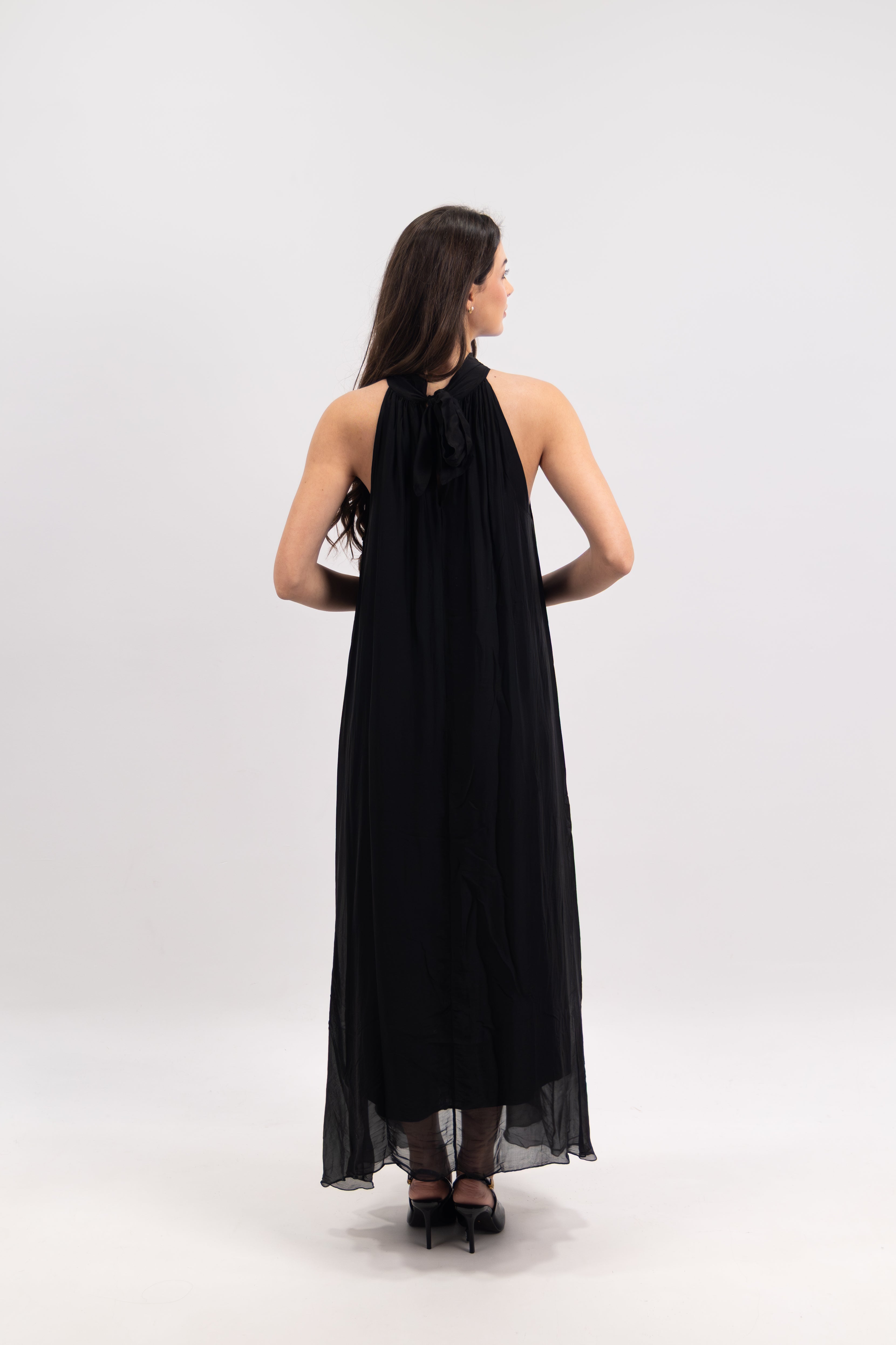 Long silk dress