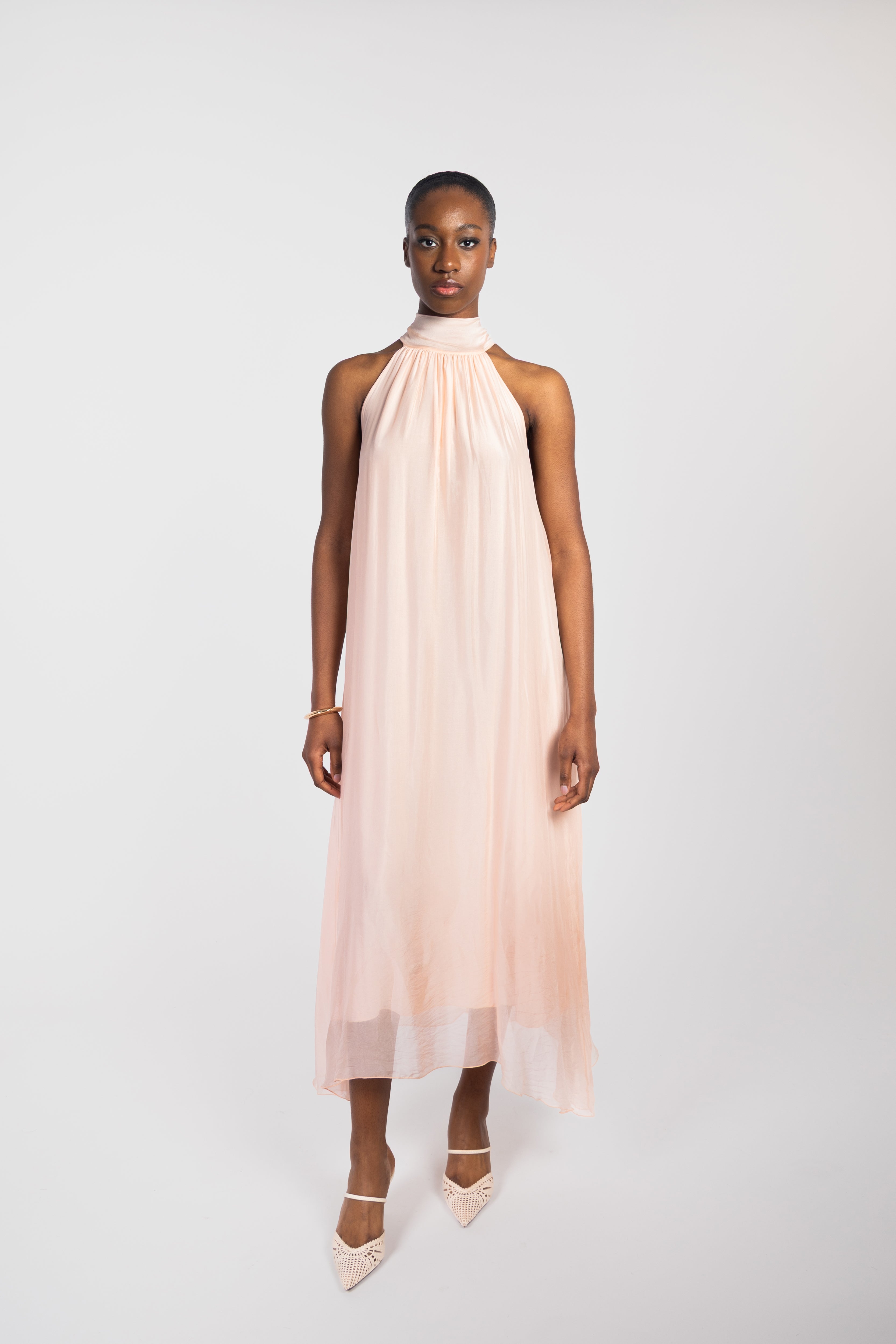 Long silk dress