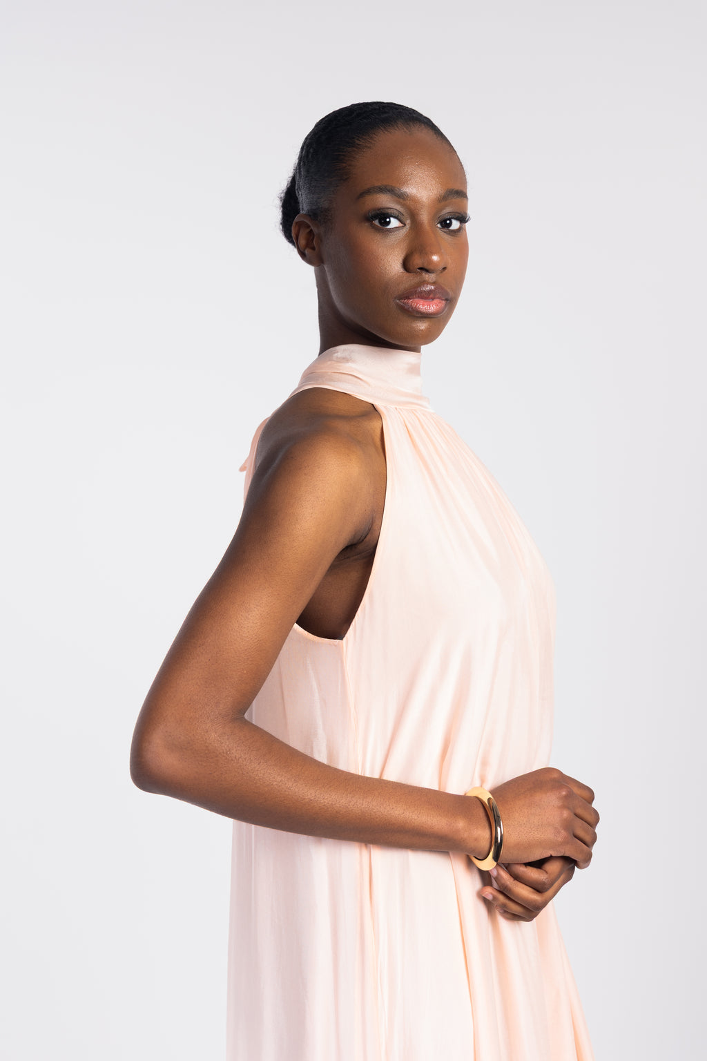 Long silk dress