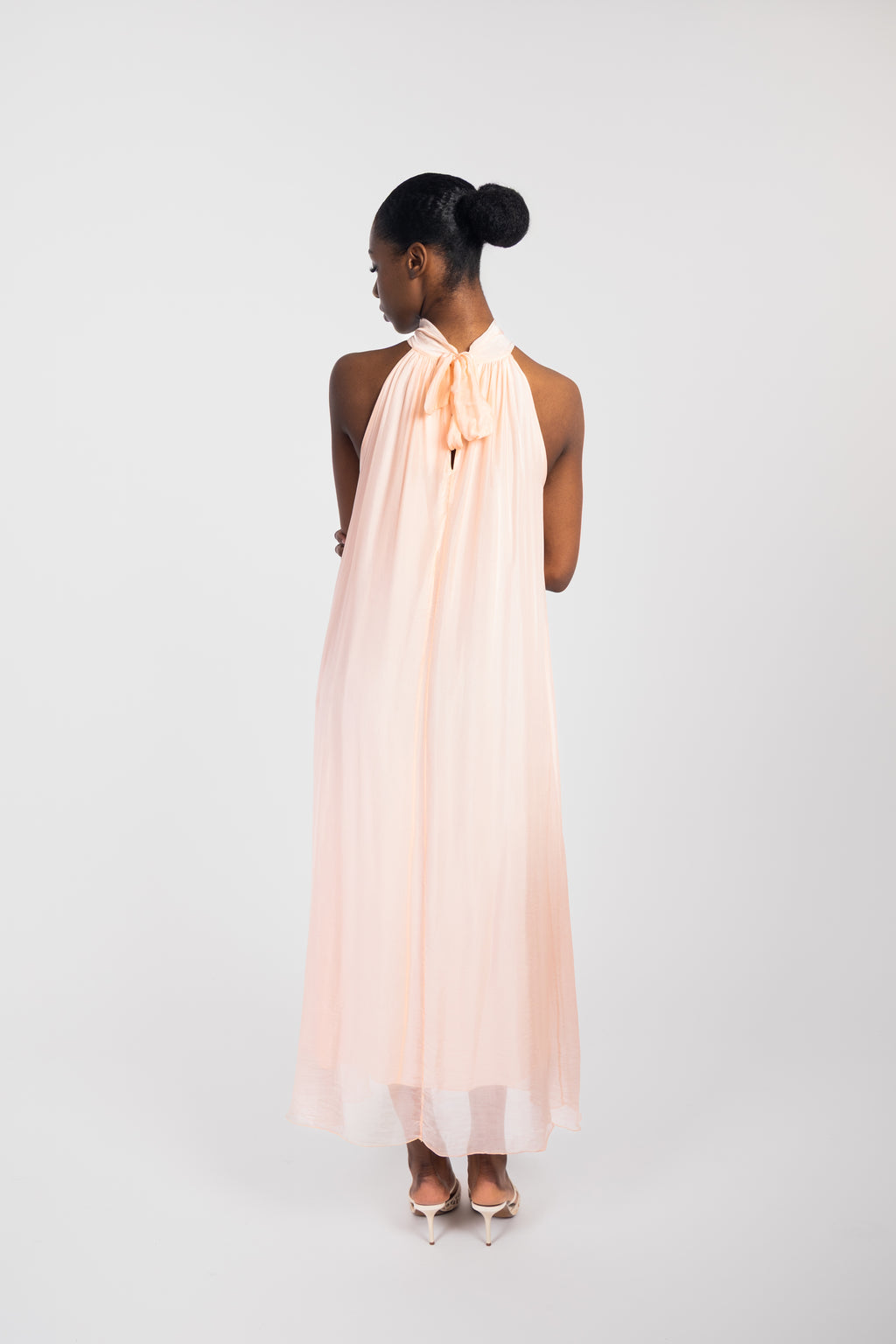 Long silk dress