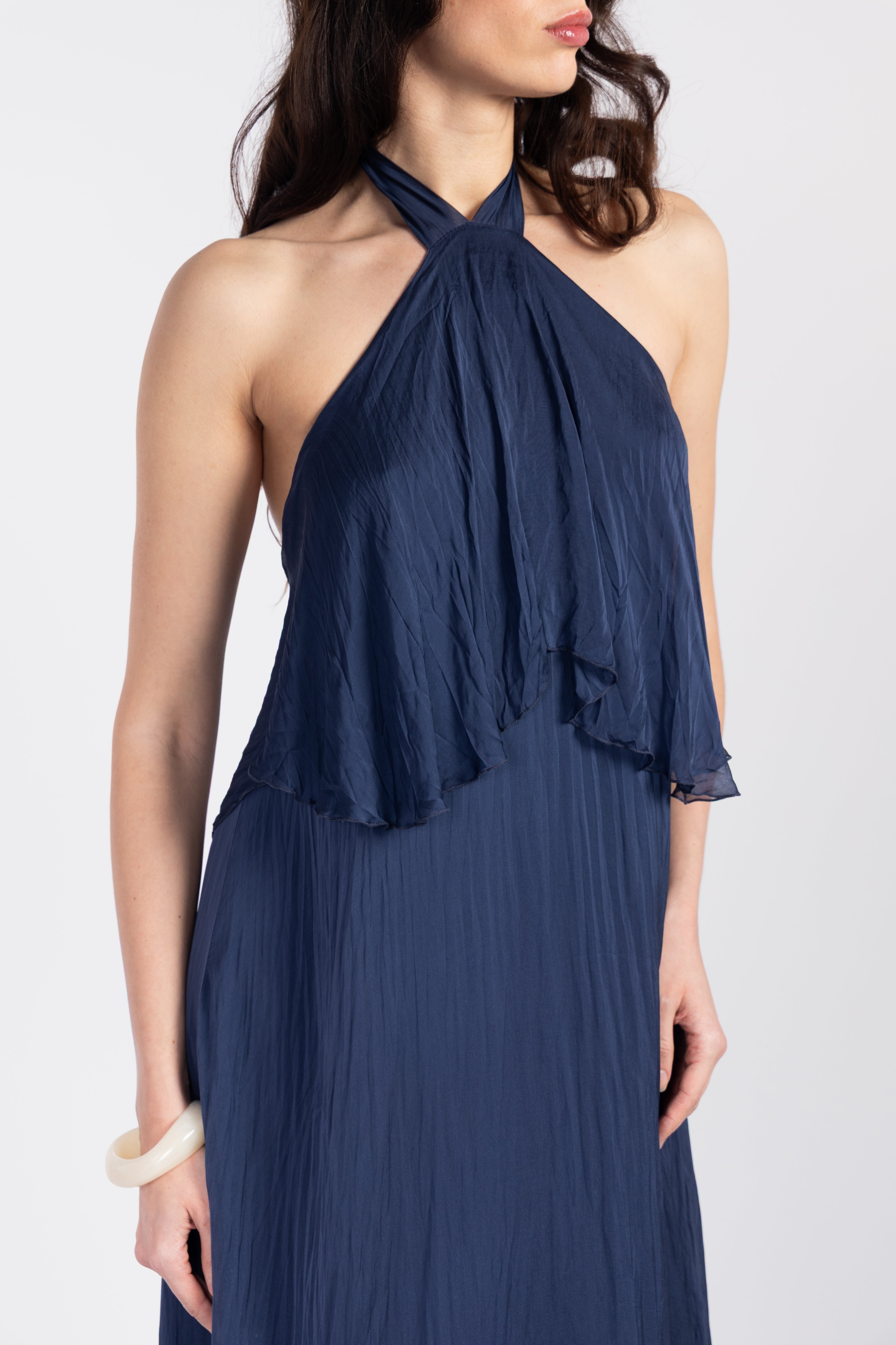 Robe longue fluide dos nu