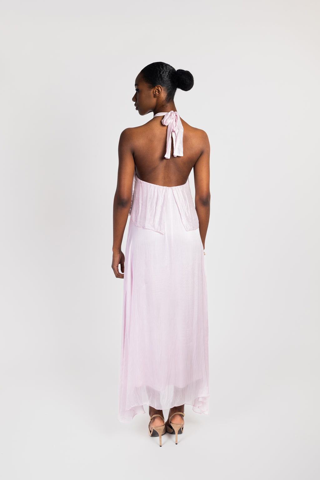 Robe longue fluide dos nu