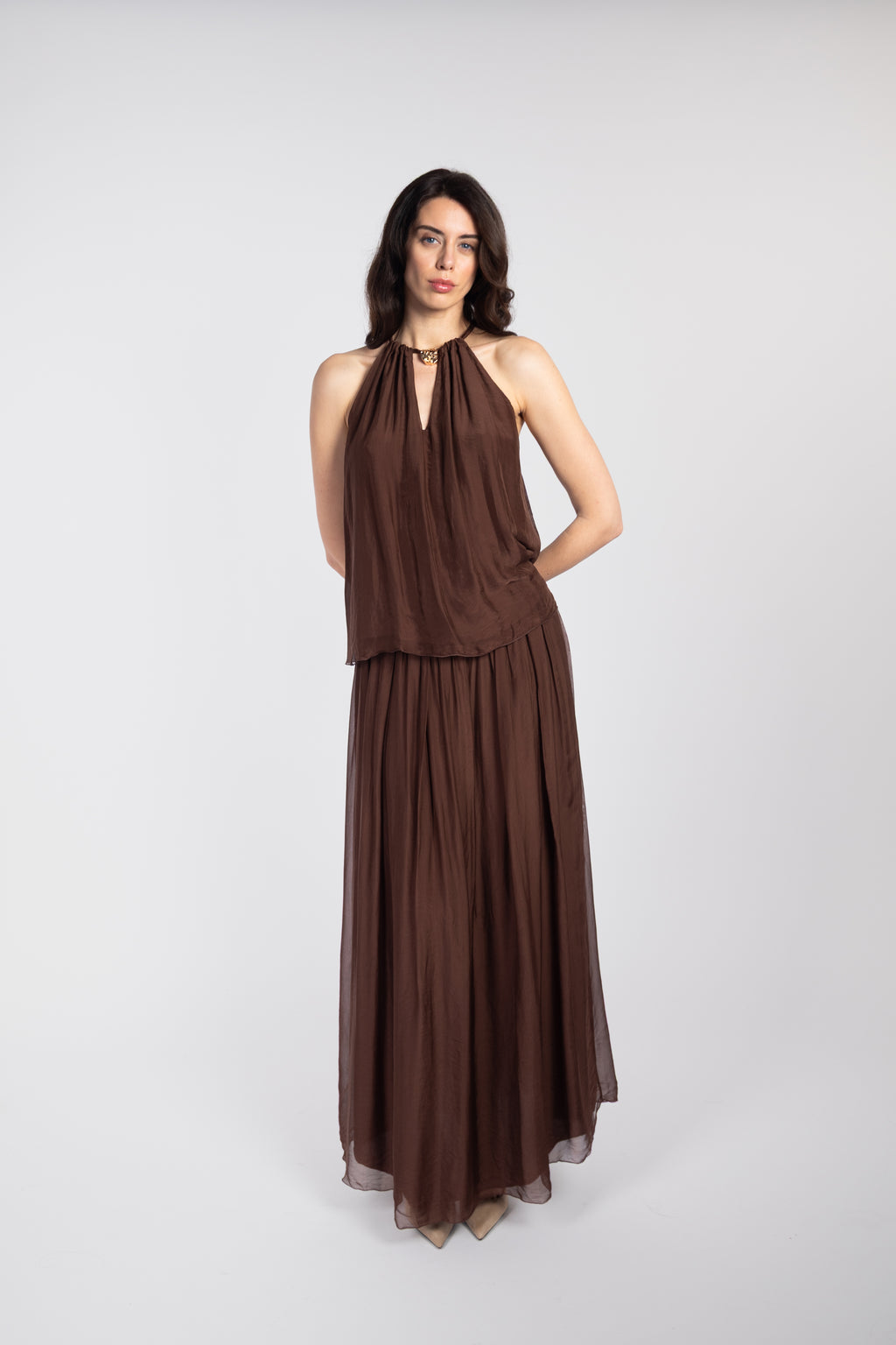 Flowing maxi skirt