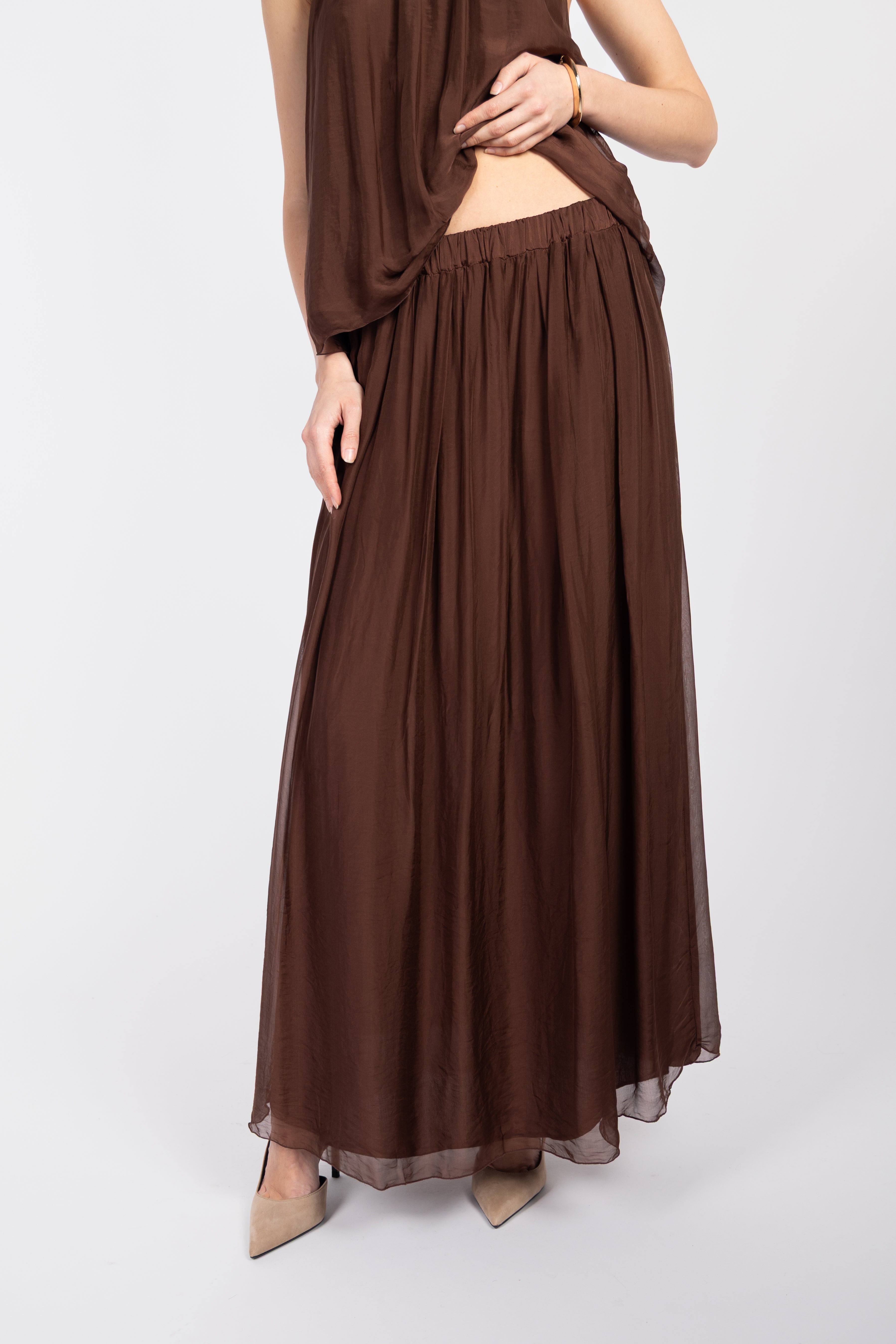 Flowing maxi skirt
