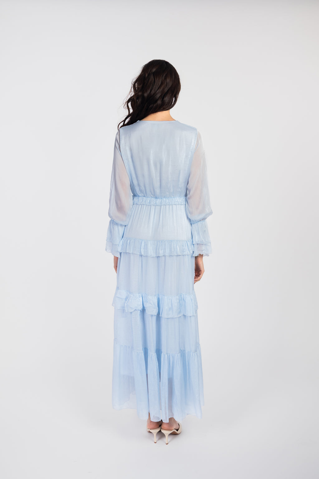 Flowy ruffled maxi dress