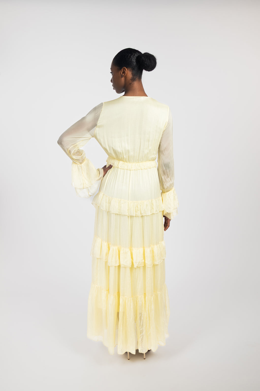 Flowy ruffled maxi dress