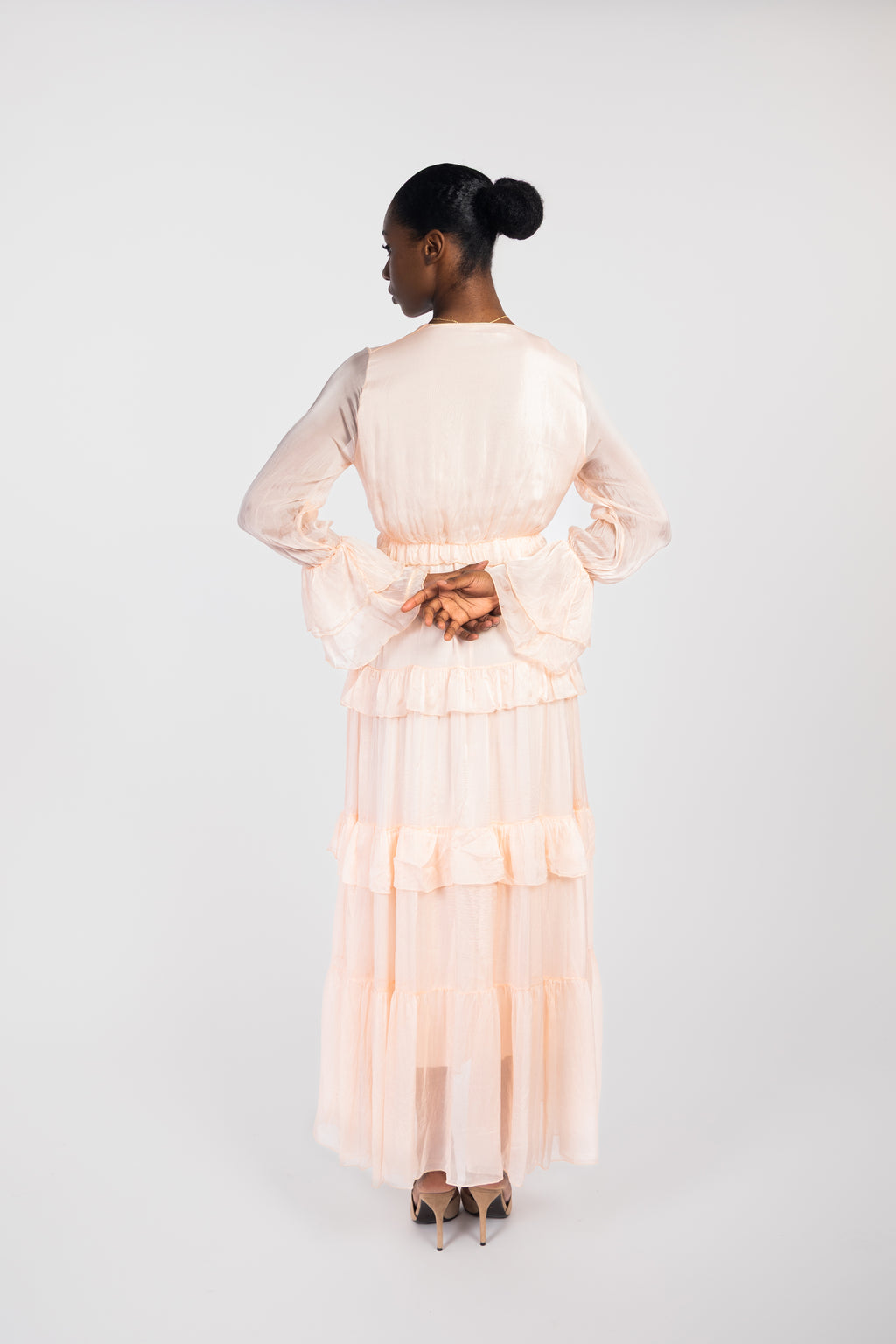 Flowy ruffled maxi dress