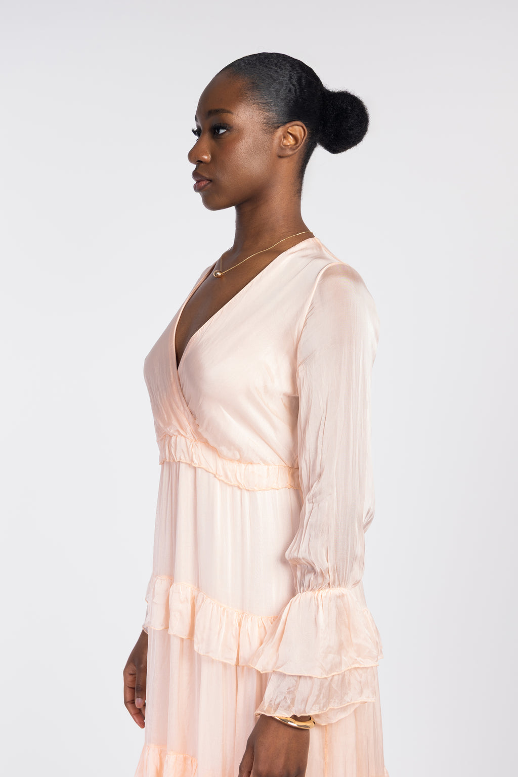 Flowy ruffled maxi dress