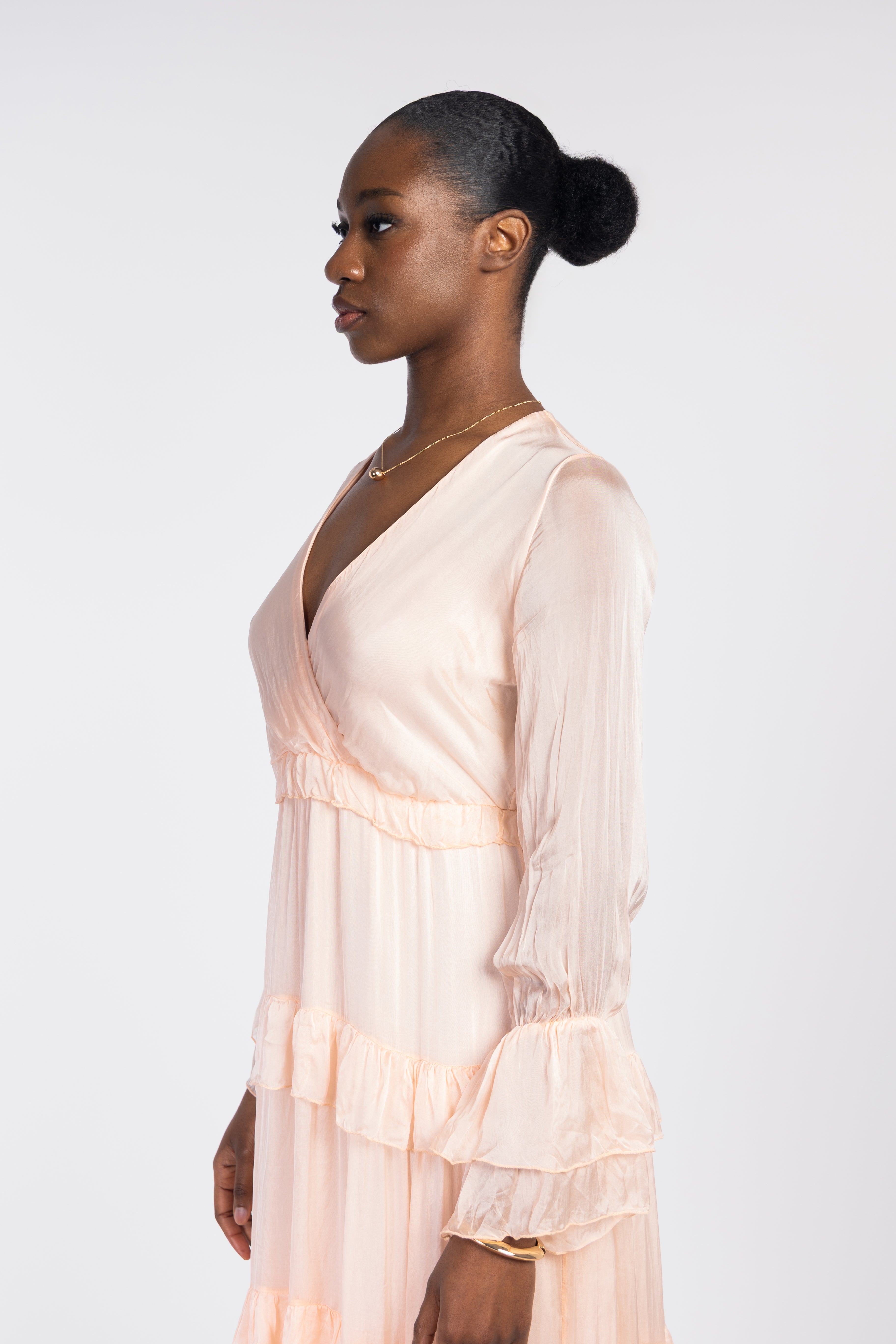 Flowy ruffled maxi dress