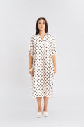 Robe chemise pois