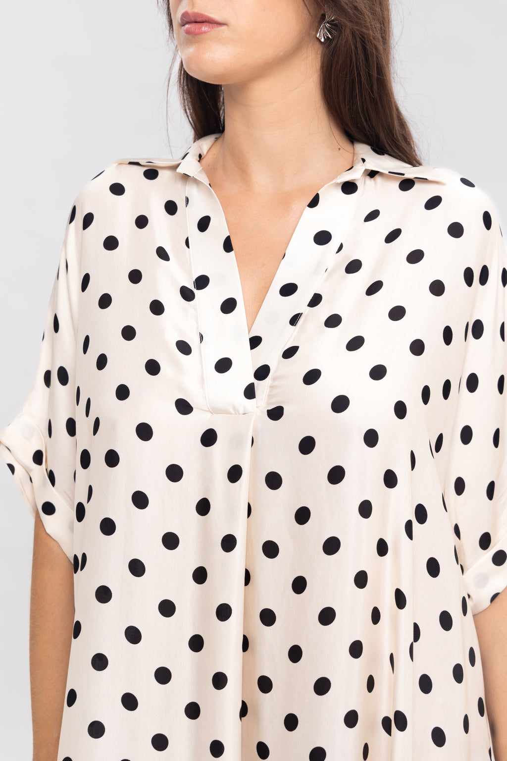 Robe chemise pois